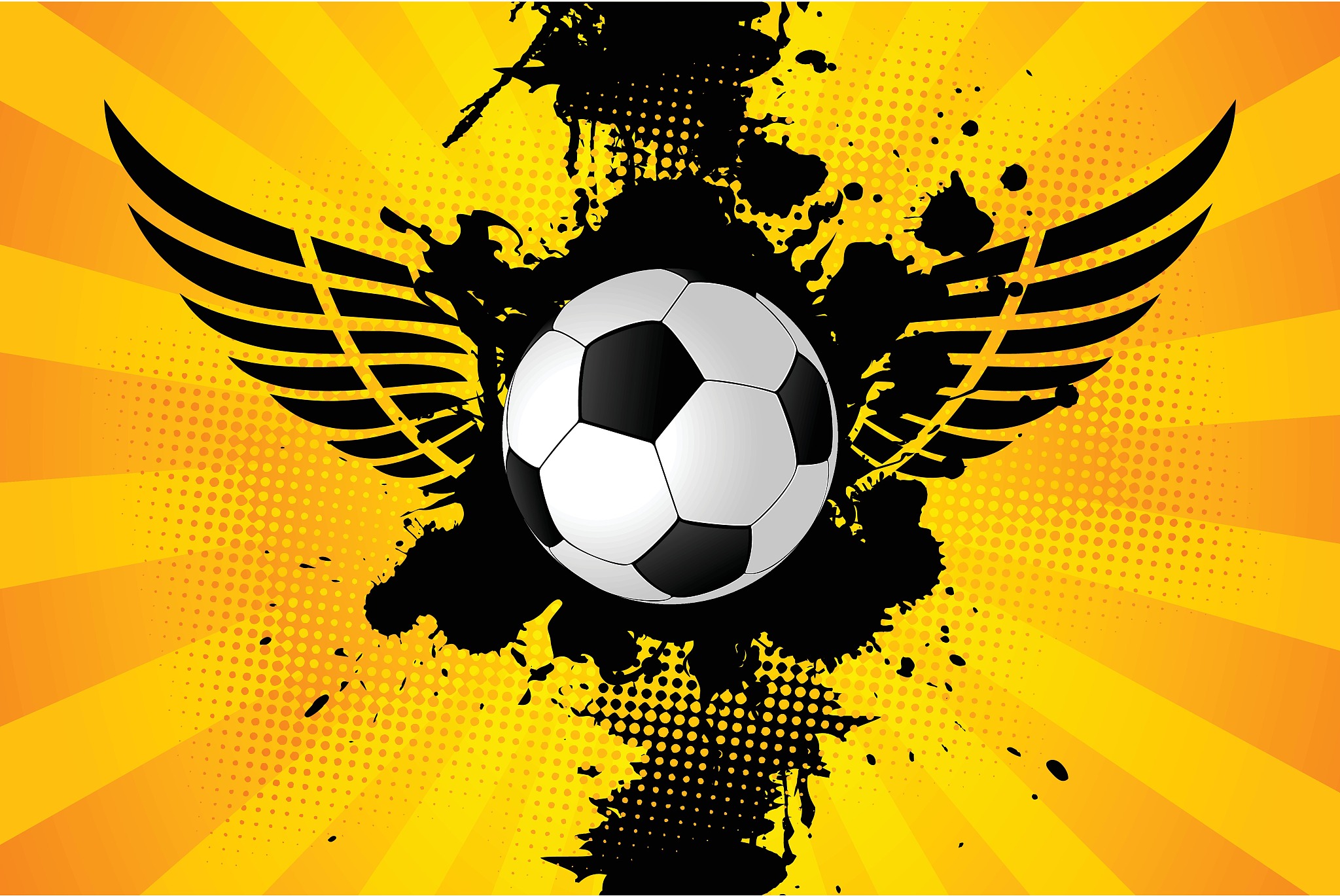 grunge soccer ball