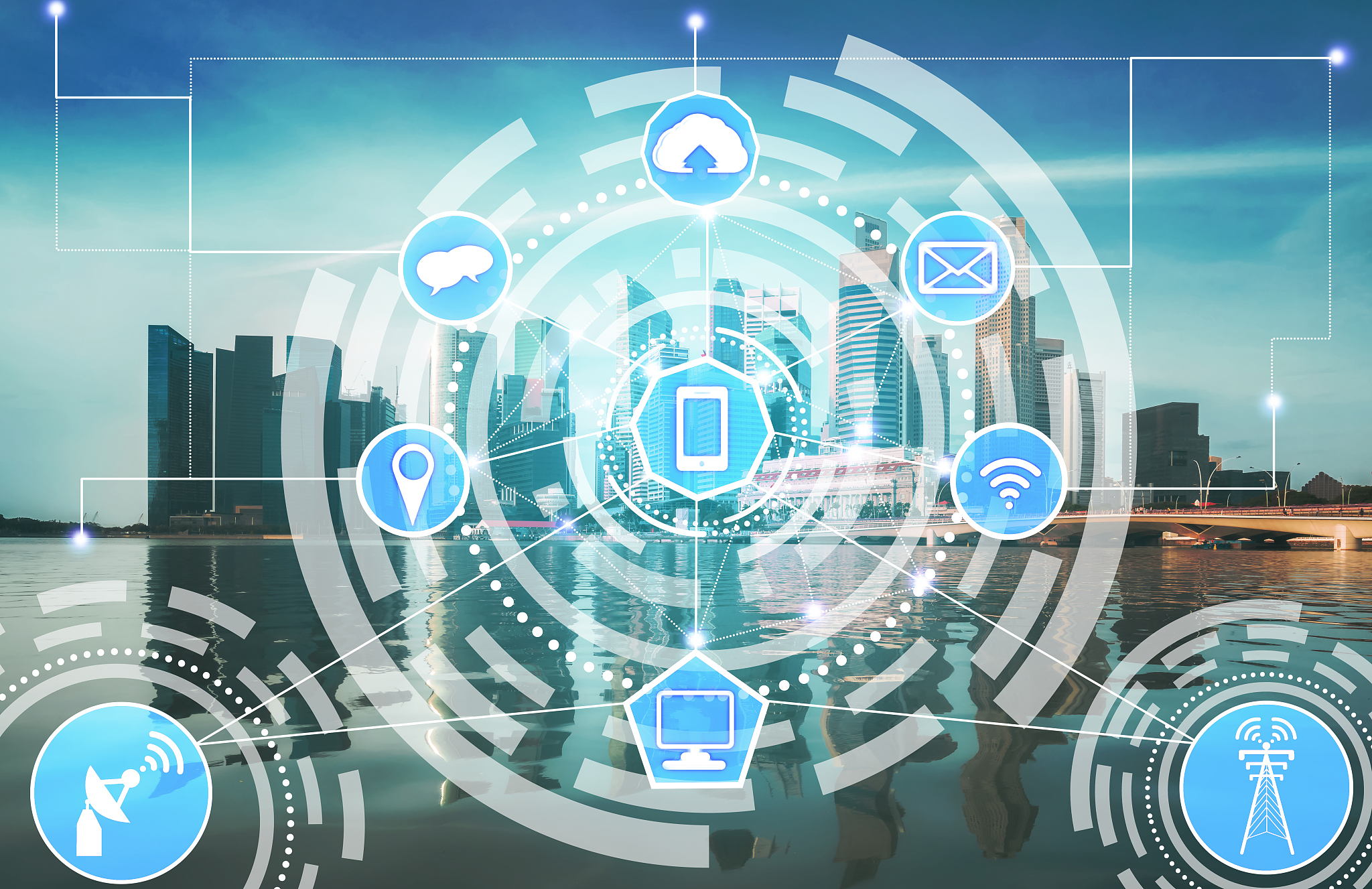 smart city and wireless communication network.