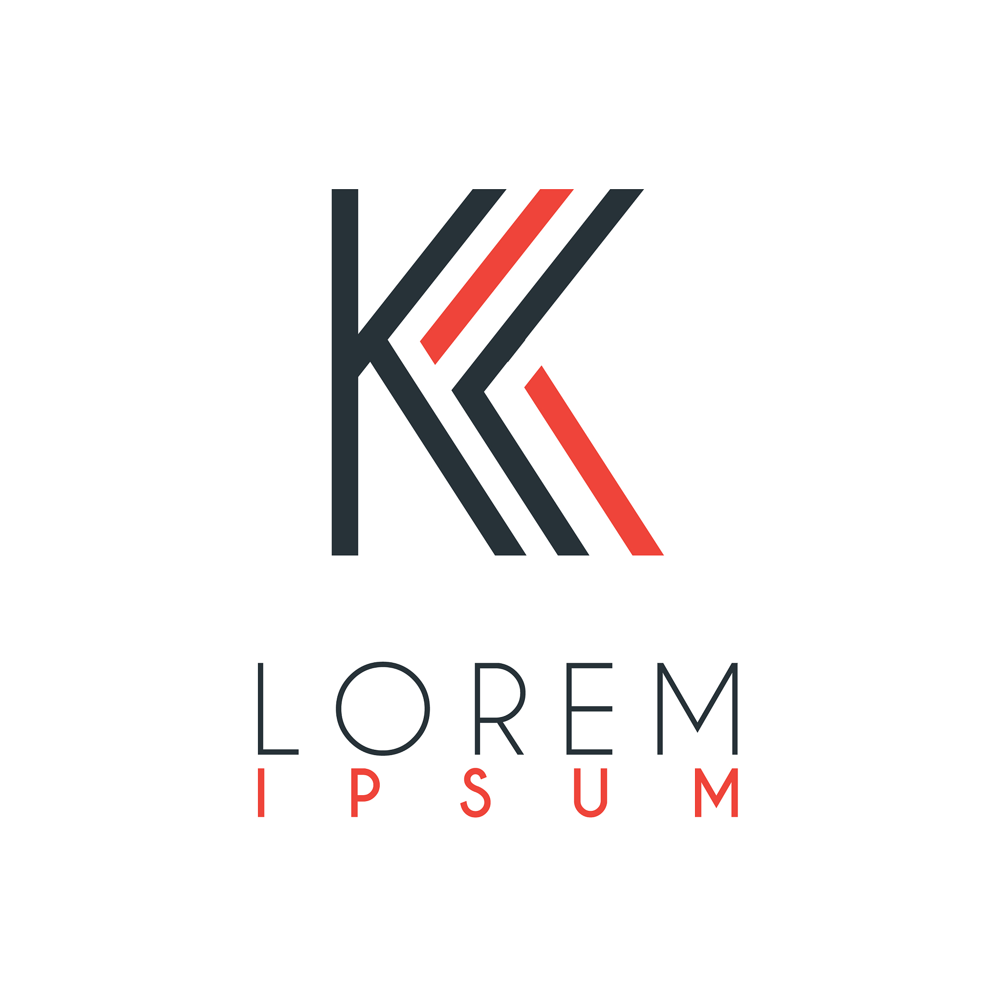 the logo between letter k and letter k or kk