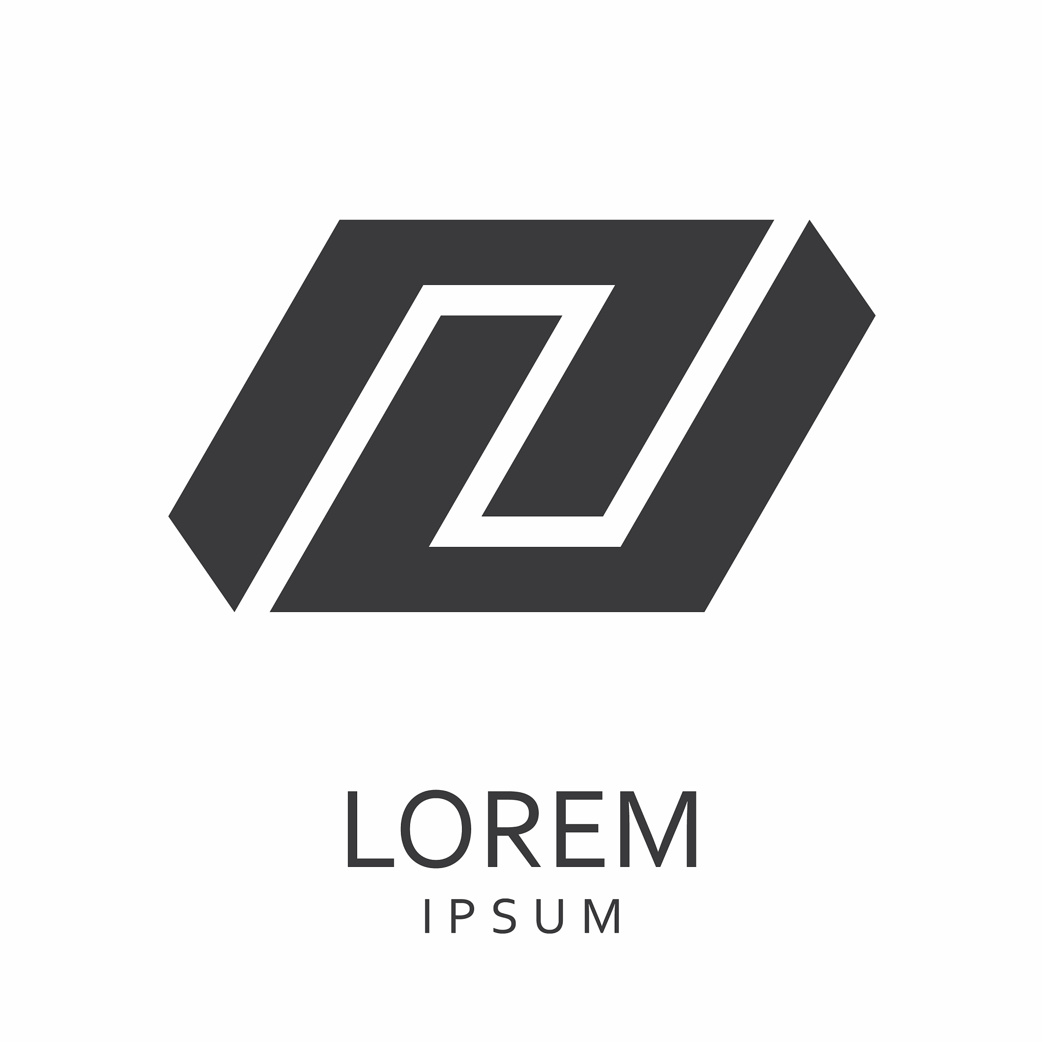 black abstract logo