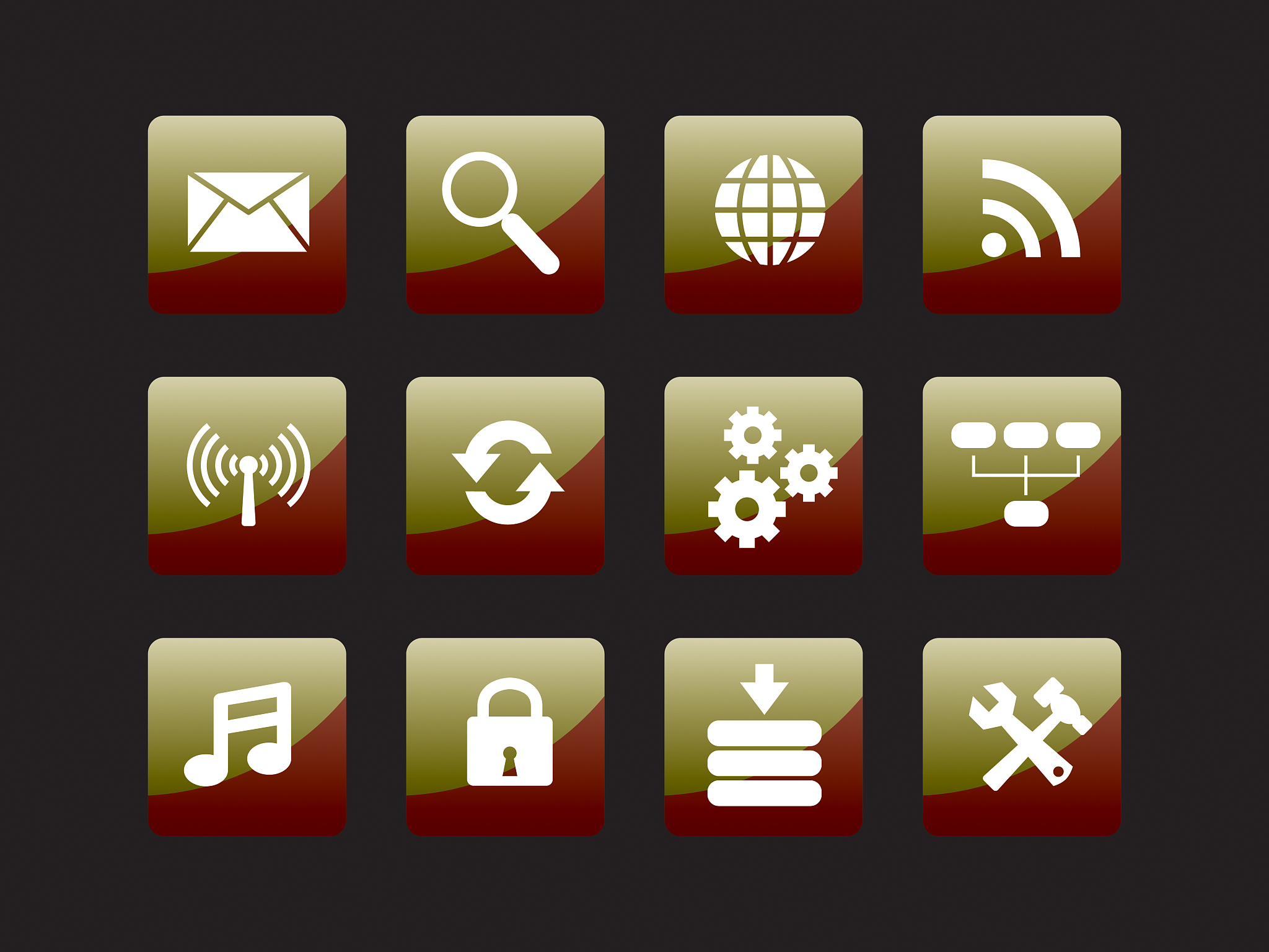 best icon set of business, communication, internet, network and 