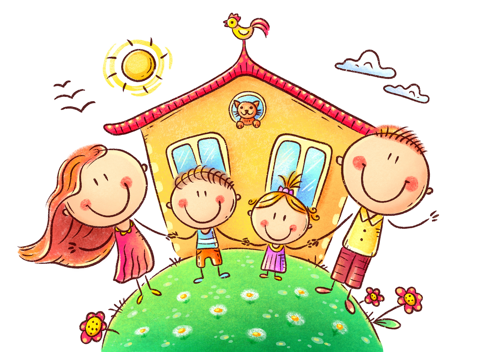 用小学生思维写一份关于家庭幸福的文章