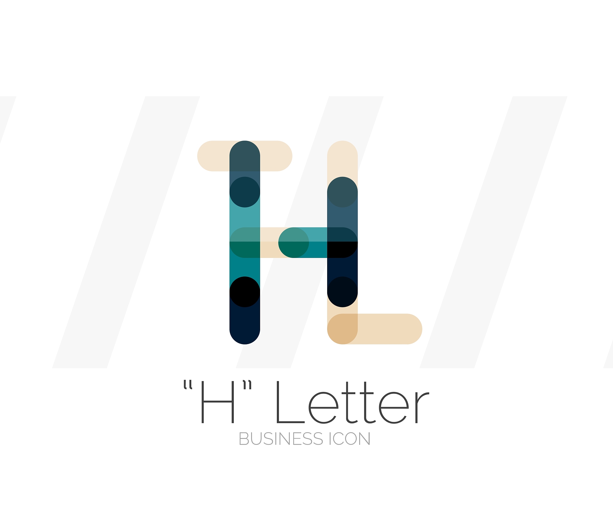 h letter logo minimal line design