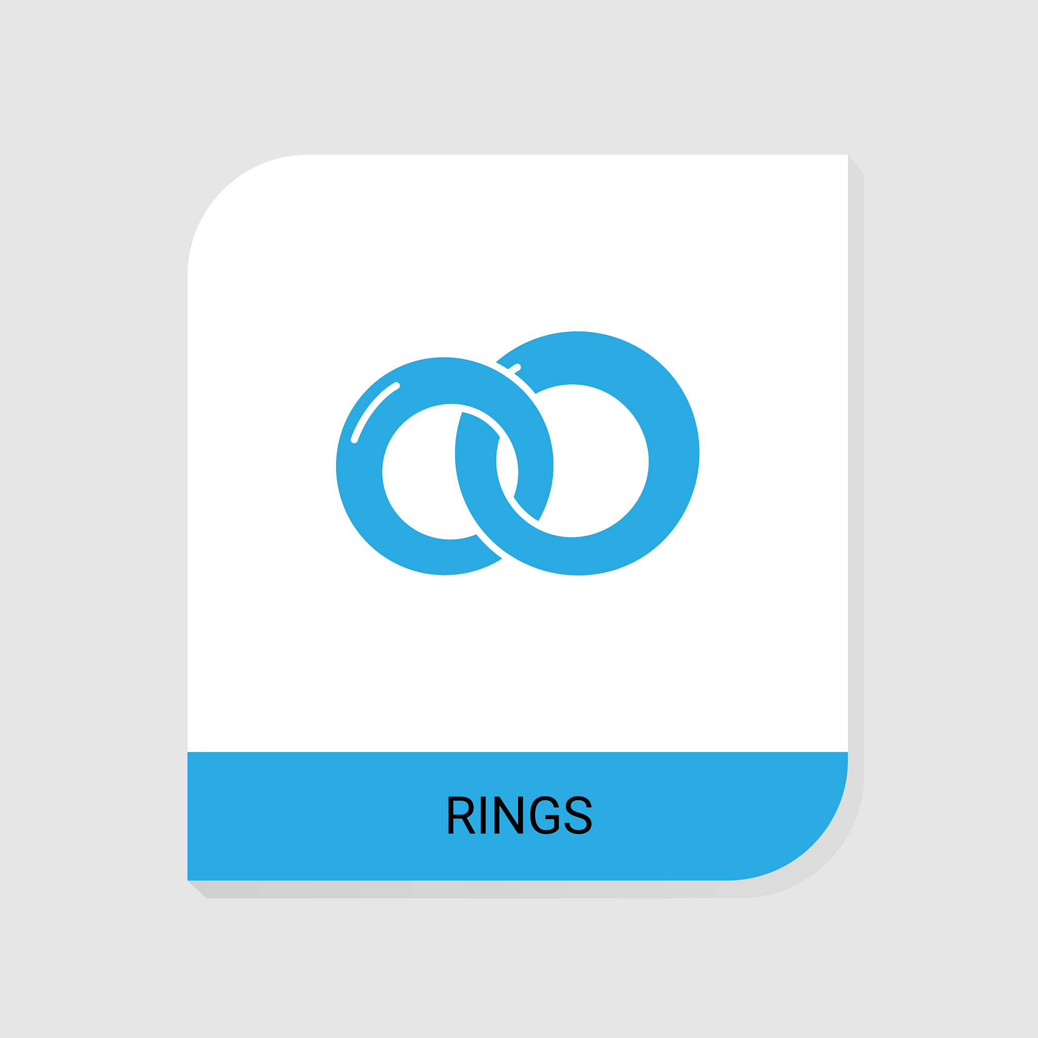 editable filled rings icon from wedding icons