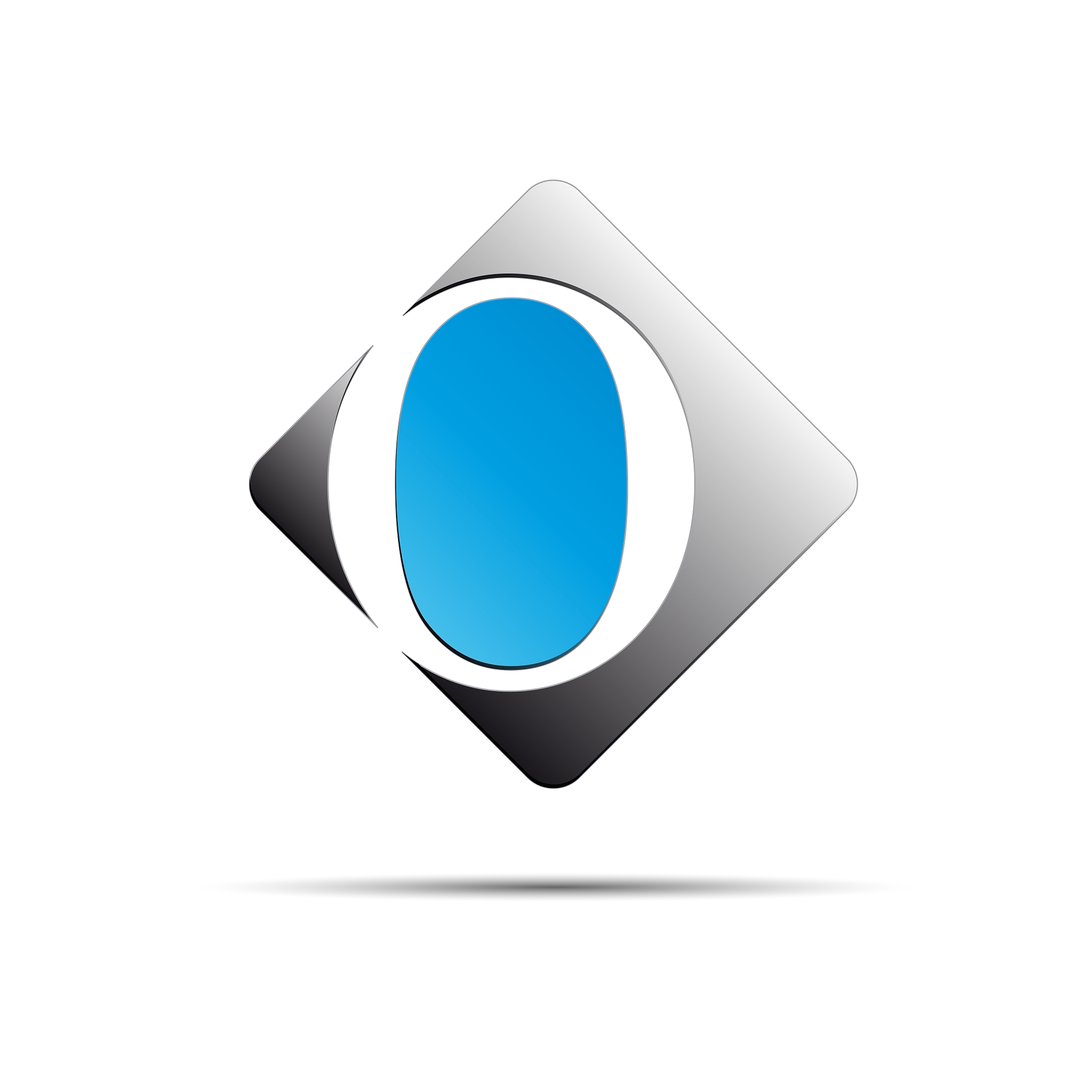 vector sign initial letter o on white background