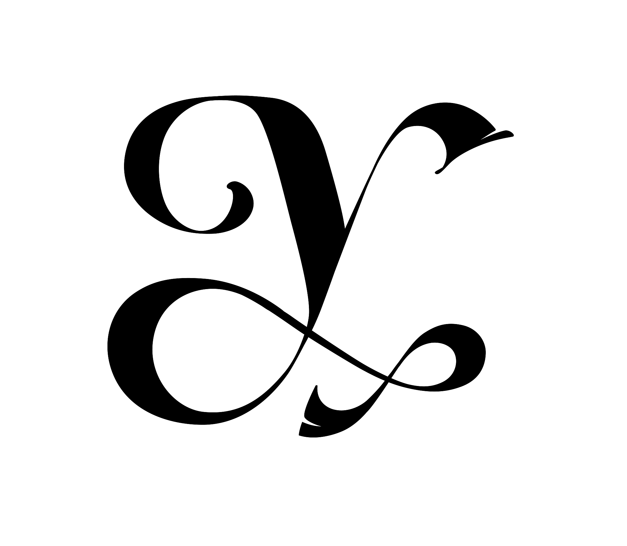 letter y in the gothic classic style. monogram, emblem for a com