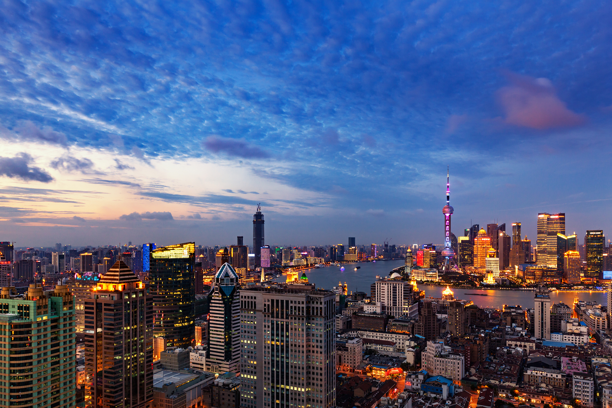 上海地标建筑高清全画幅图片