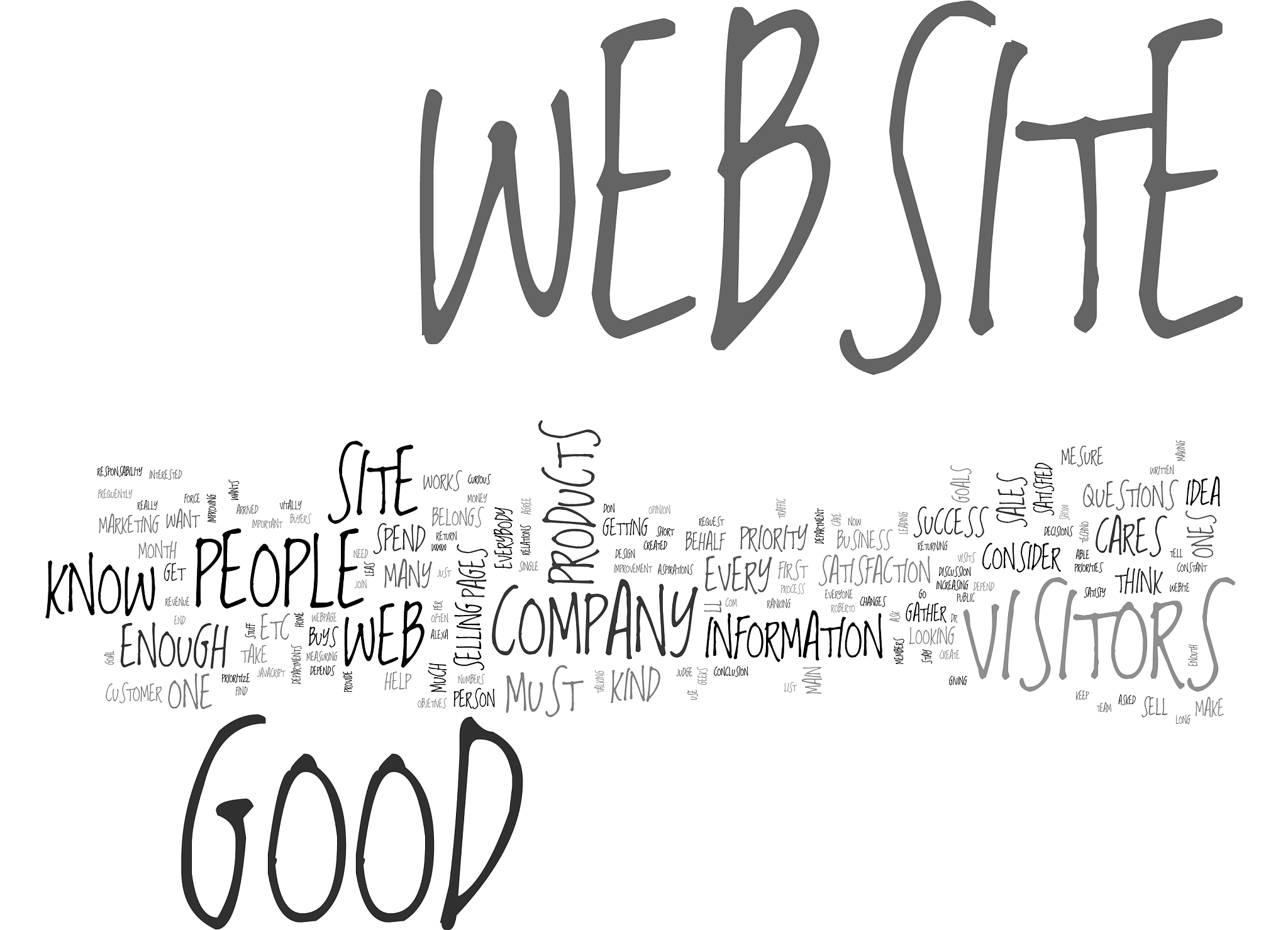 a good web site is a web site that works text