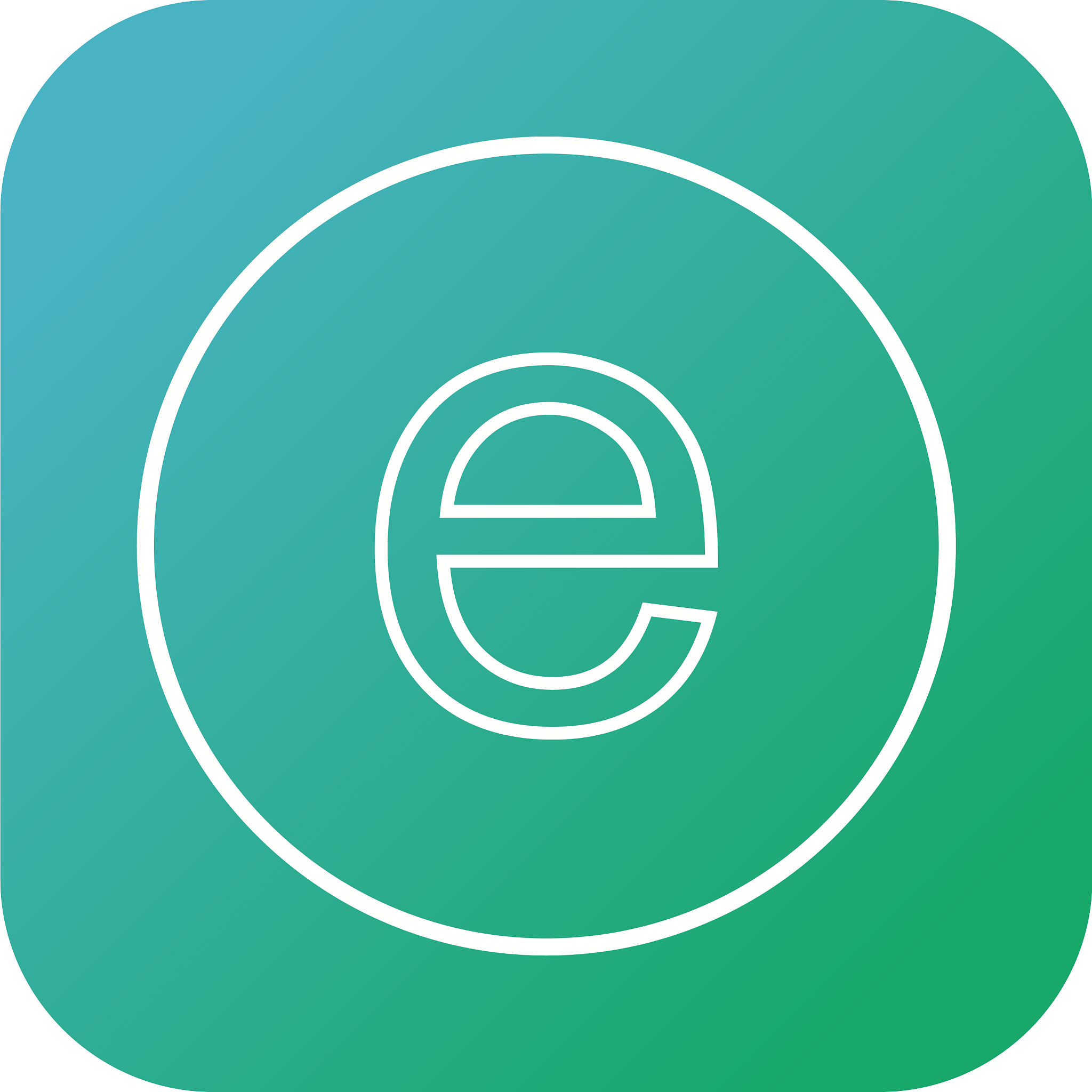 beautiful edge line icon