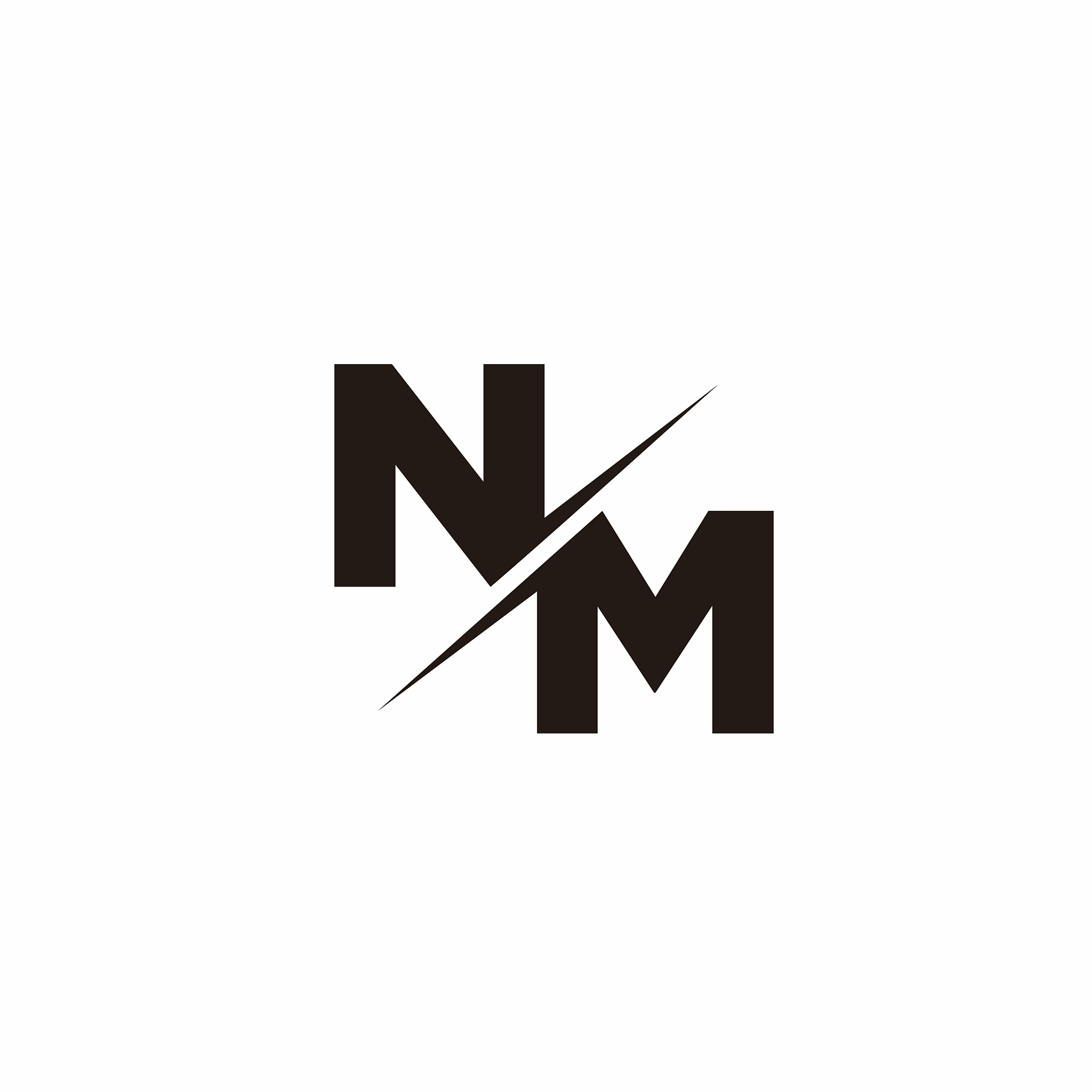 logo monogram slash concept with modern designs