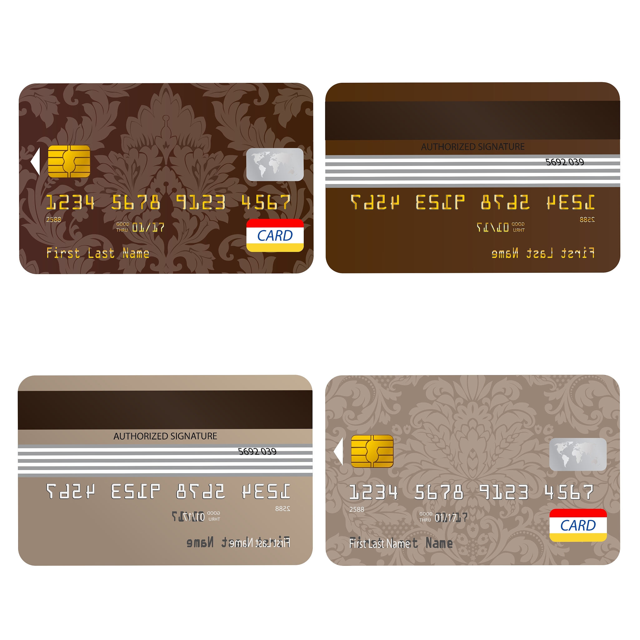 credit card set