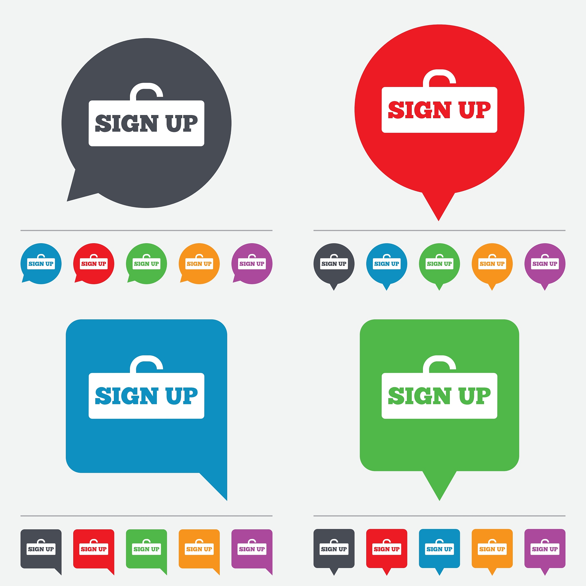 sign up sign icon registration symbol