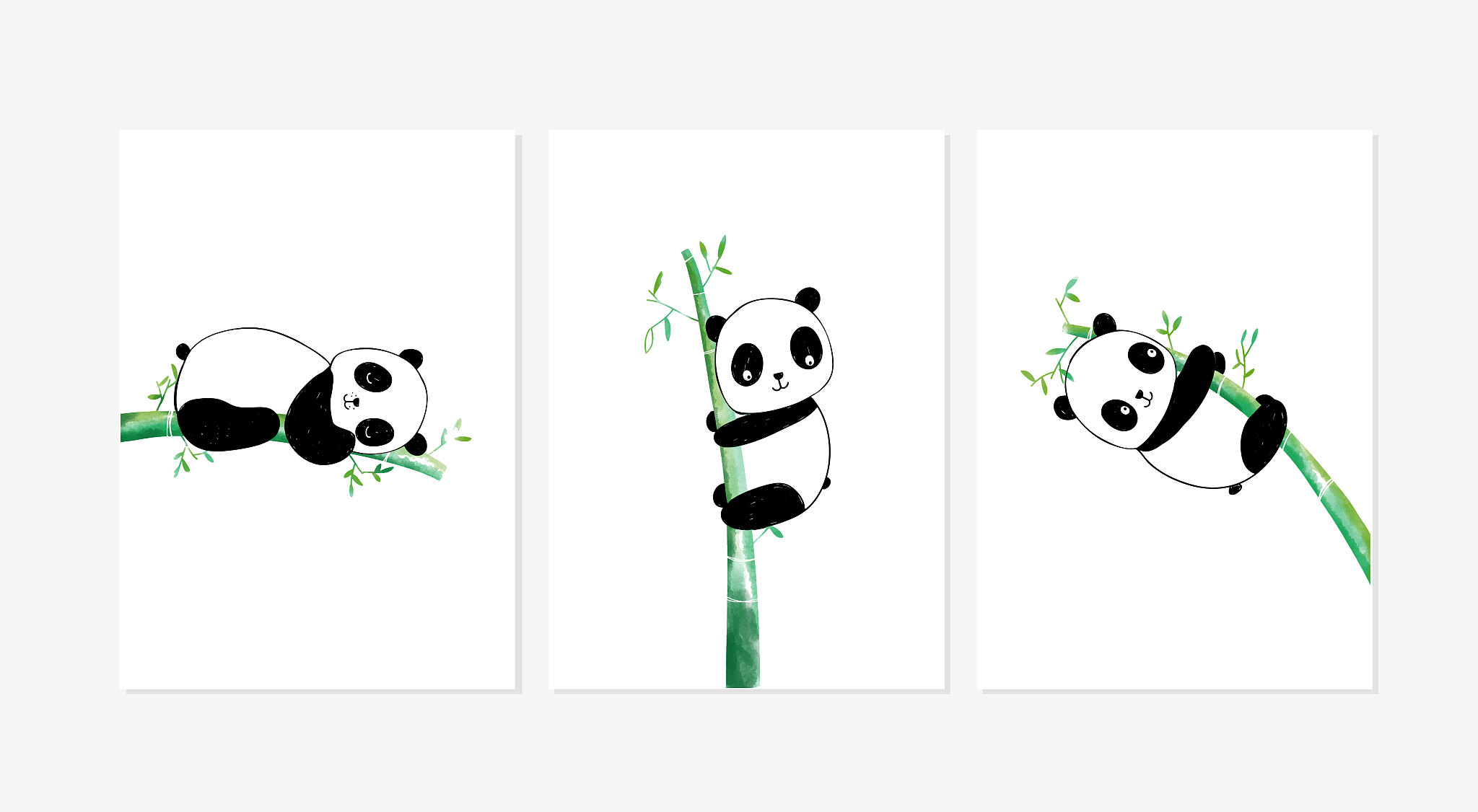 熊猫与中国瓷器海报设计：配色方案深度解析