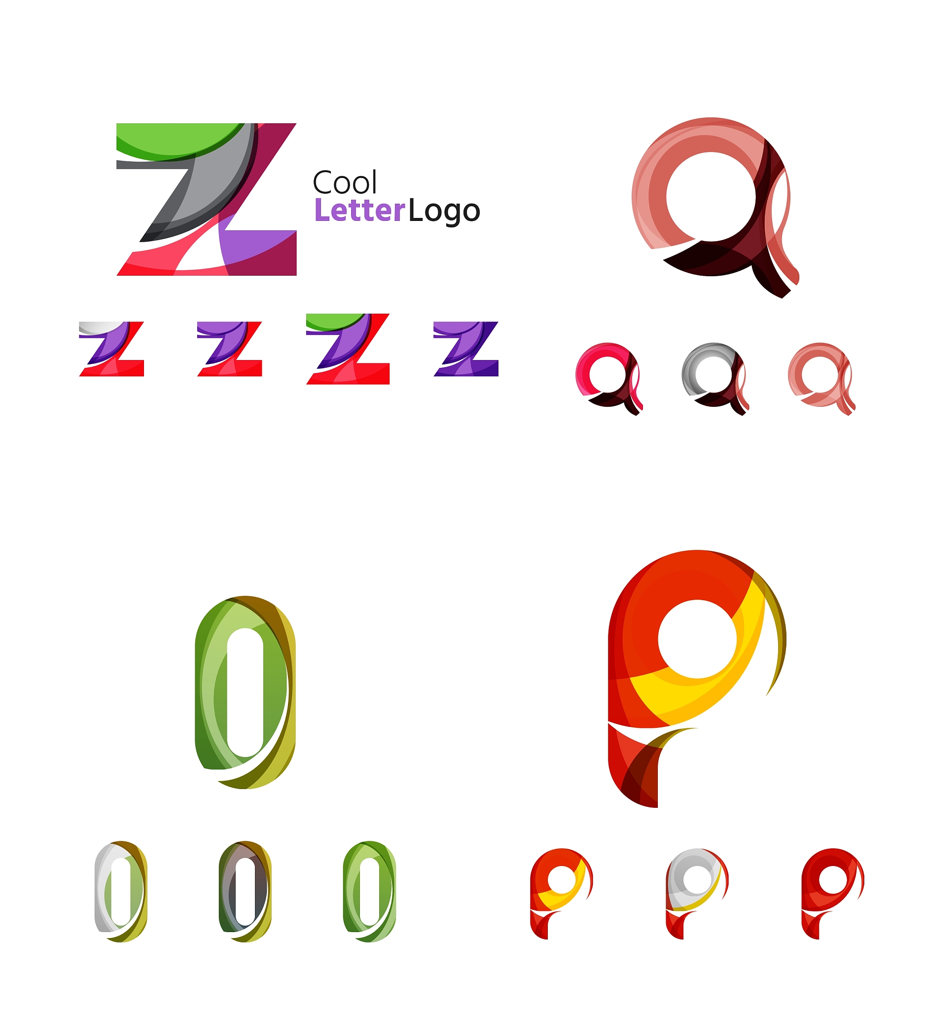 letter business emblem collection