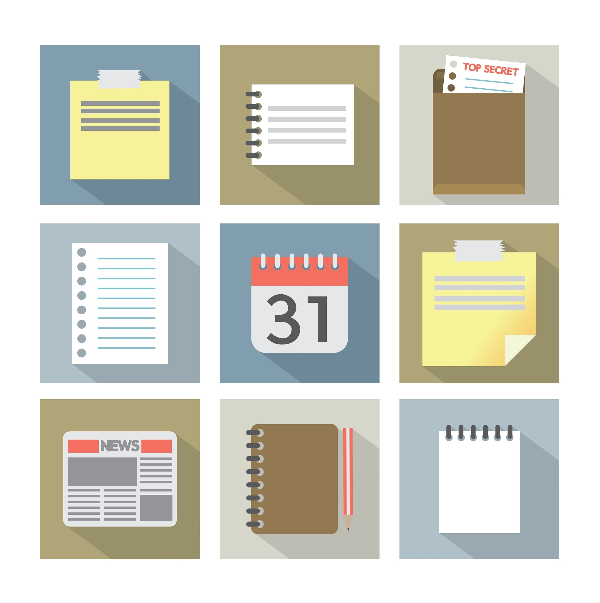 office document icons