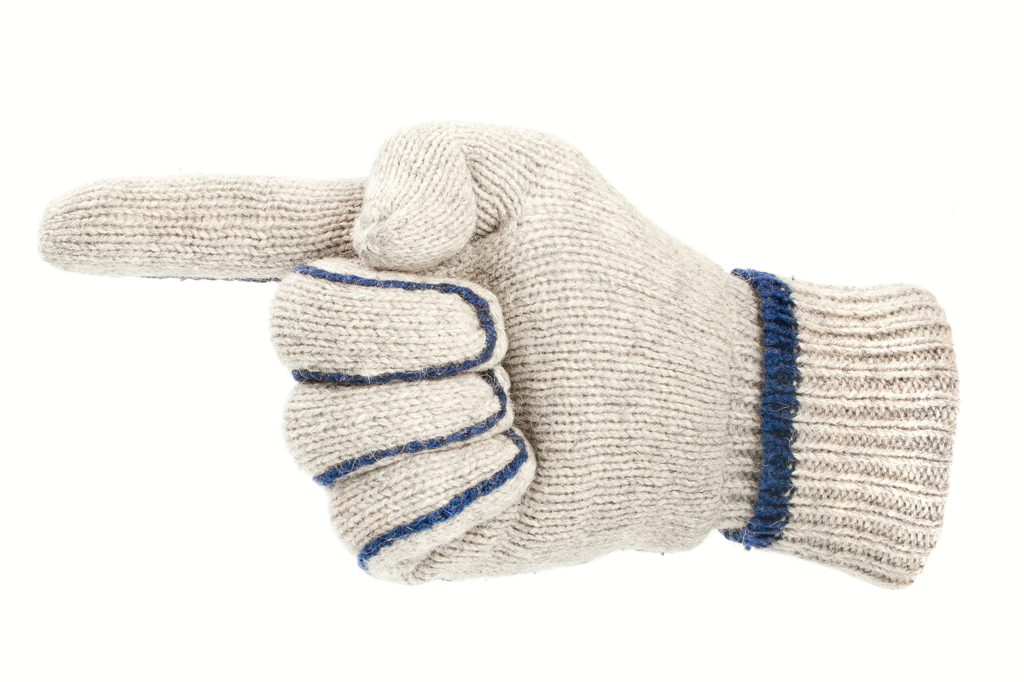 white glove pointing direction
