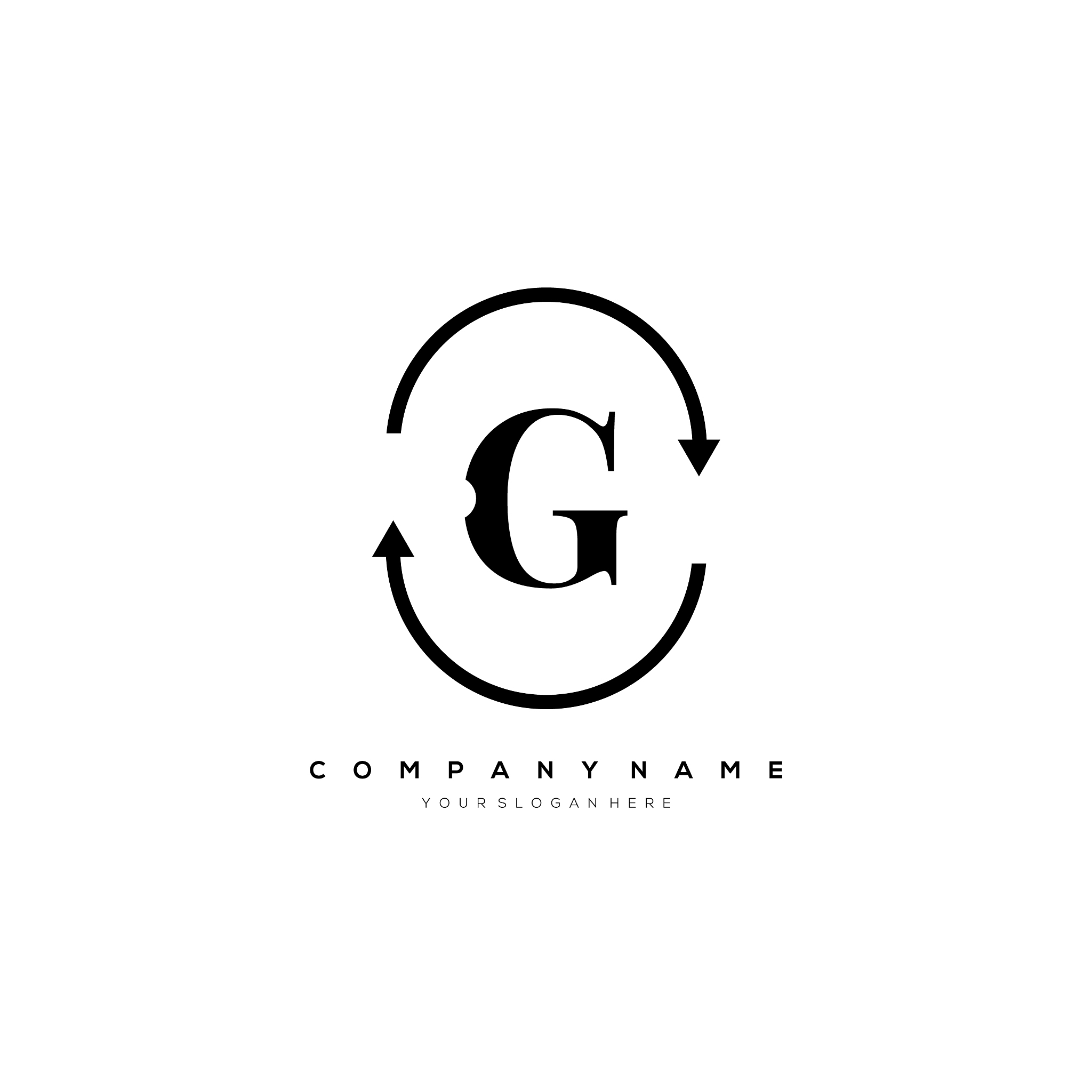 g letter logo template