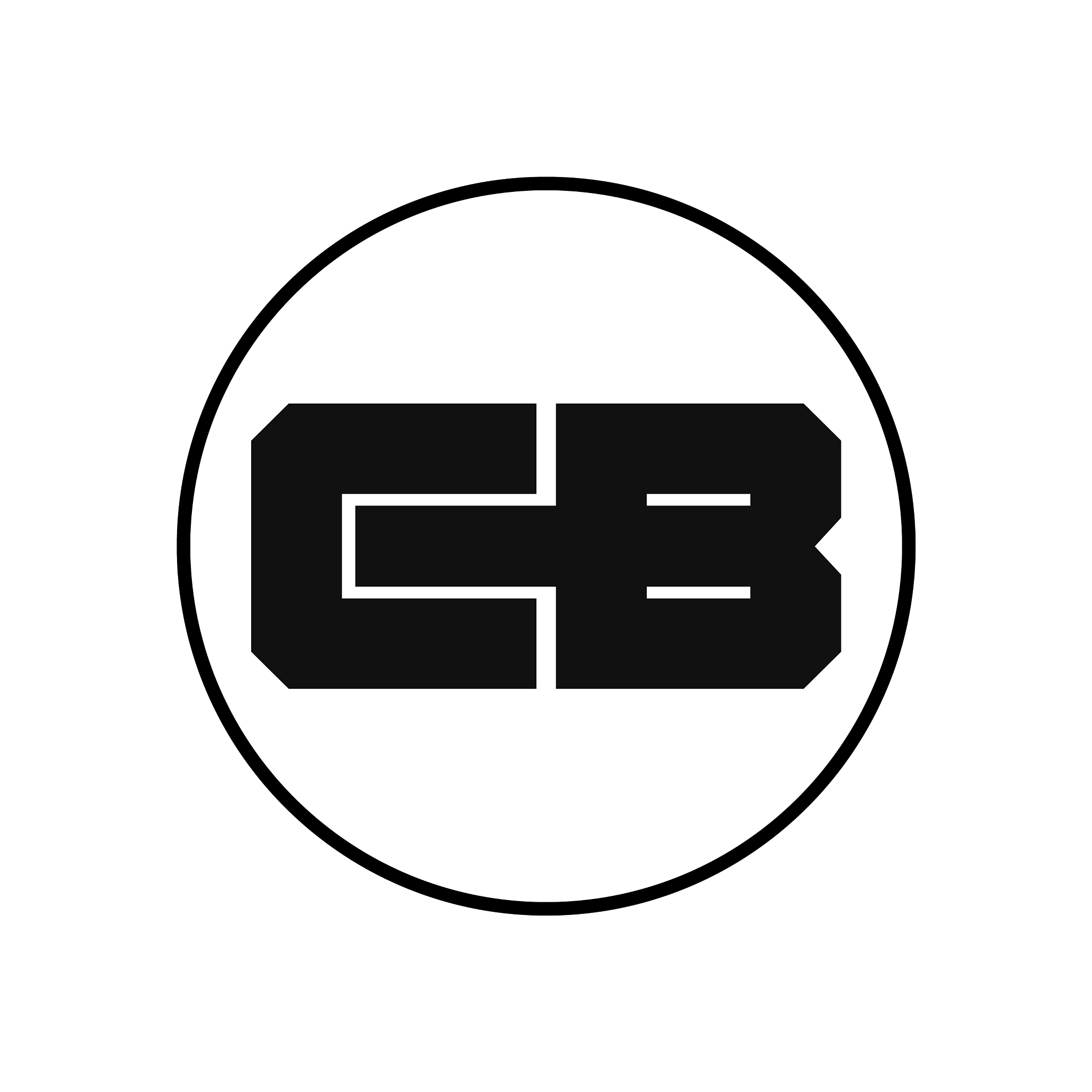 eb letter logo design with simple style
