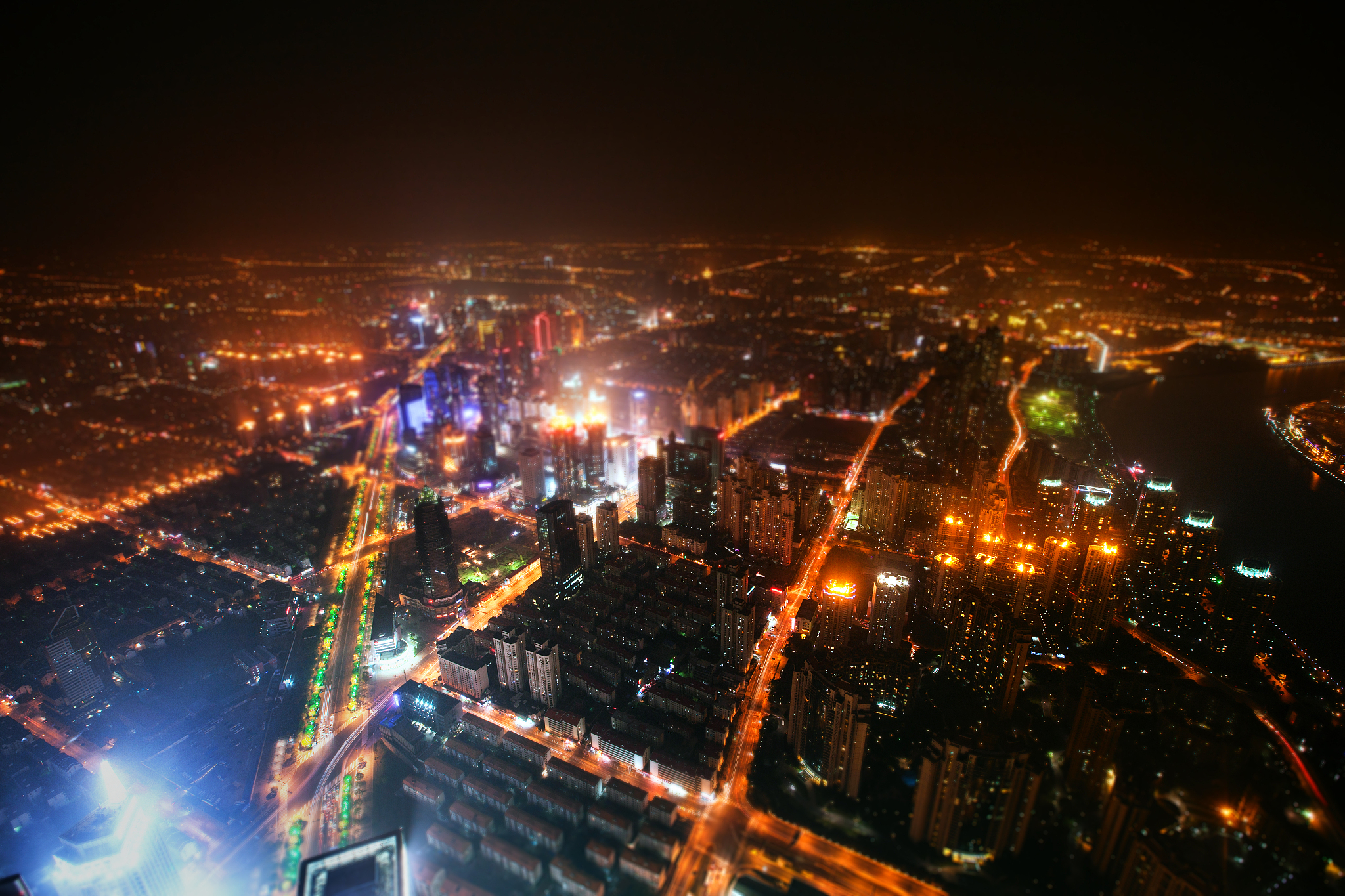 shanghai aerial view
