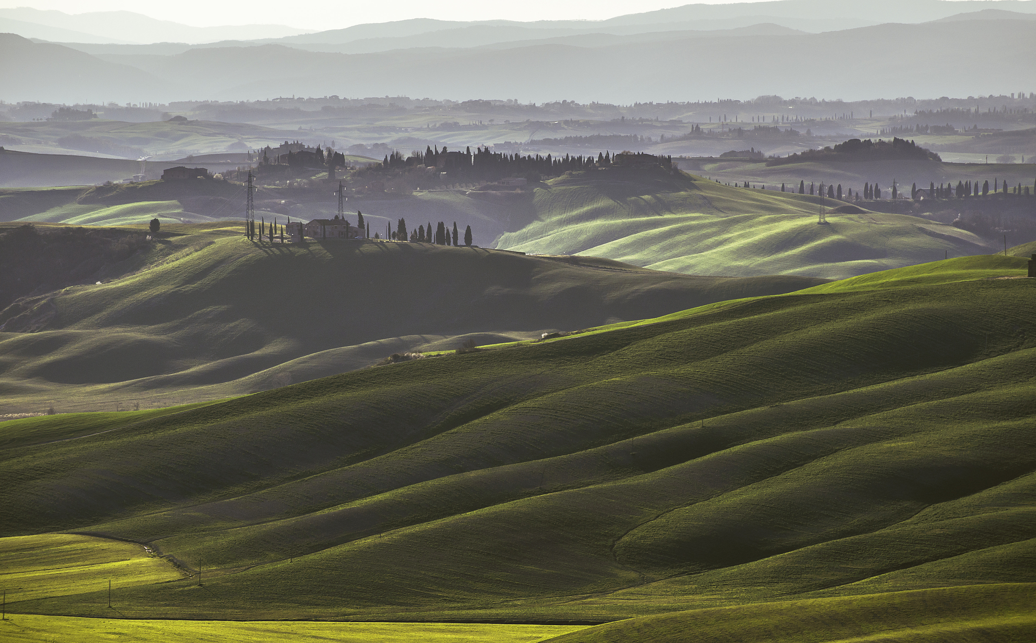 landscapes of siena countryside