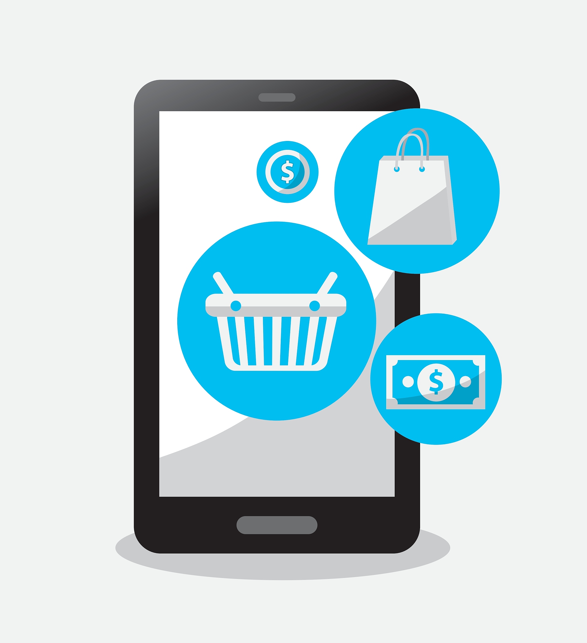 smartphone and digital marketing design