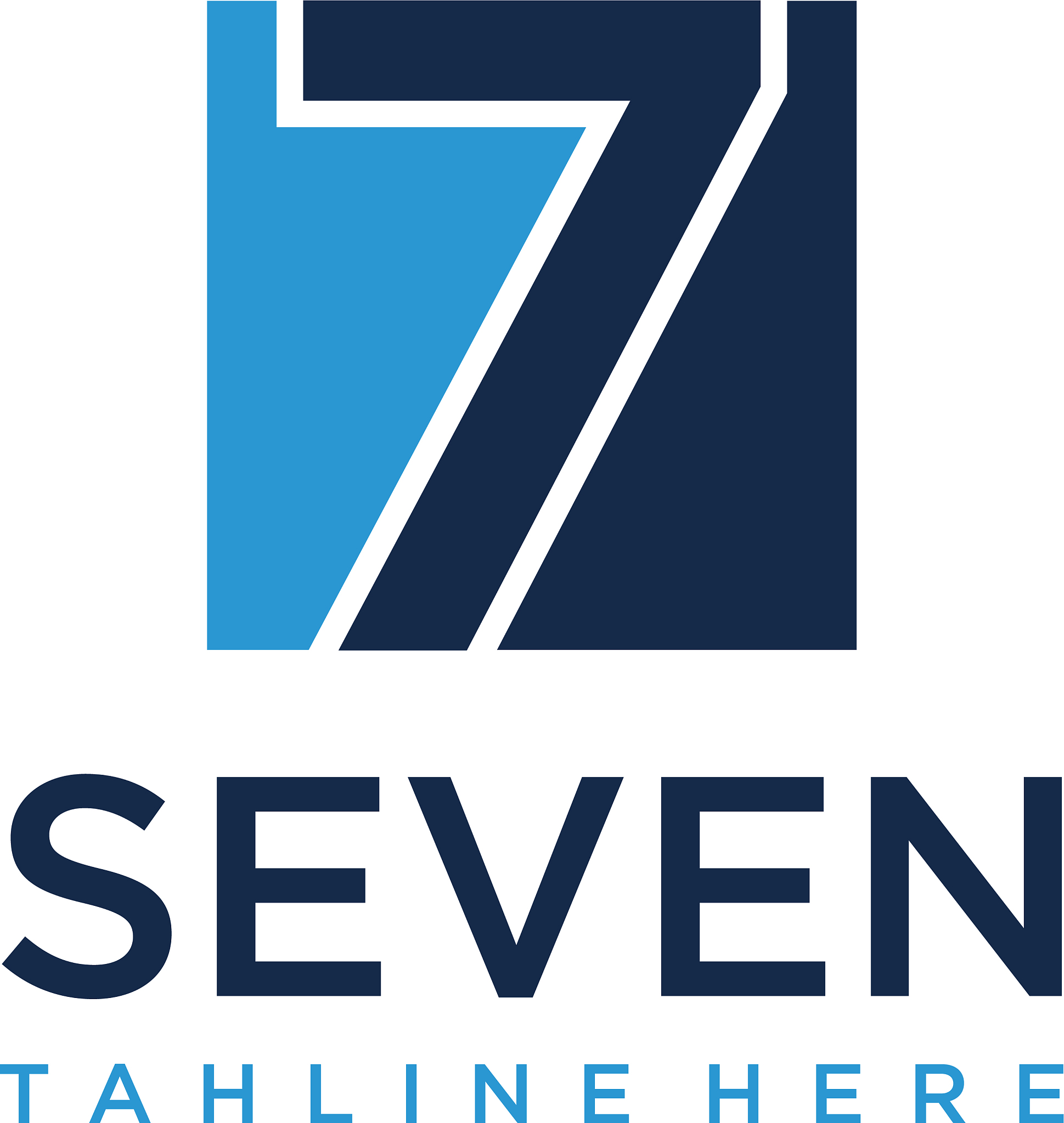 initials seven abstract logo design