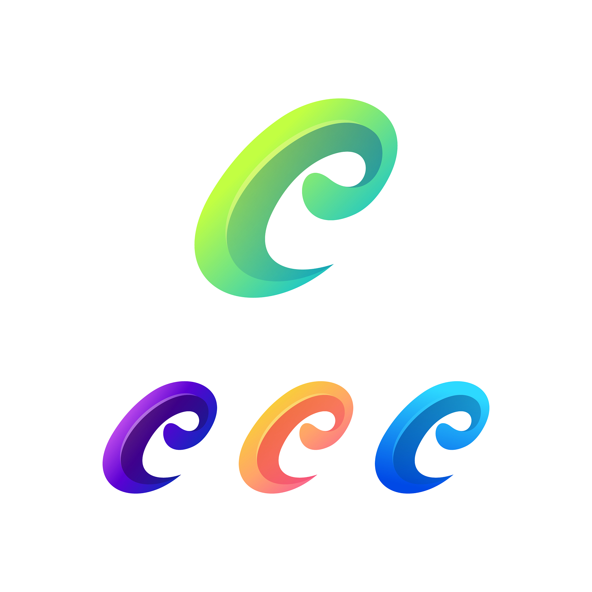 letter e logo design