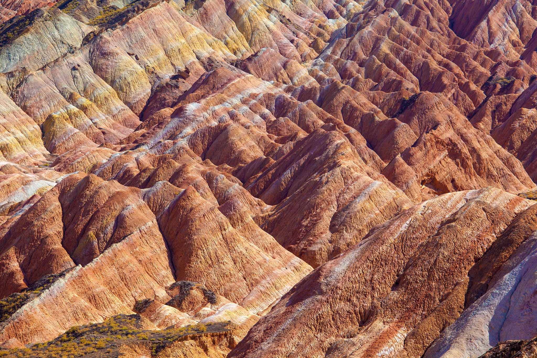 zhangye danxia geological park scenery