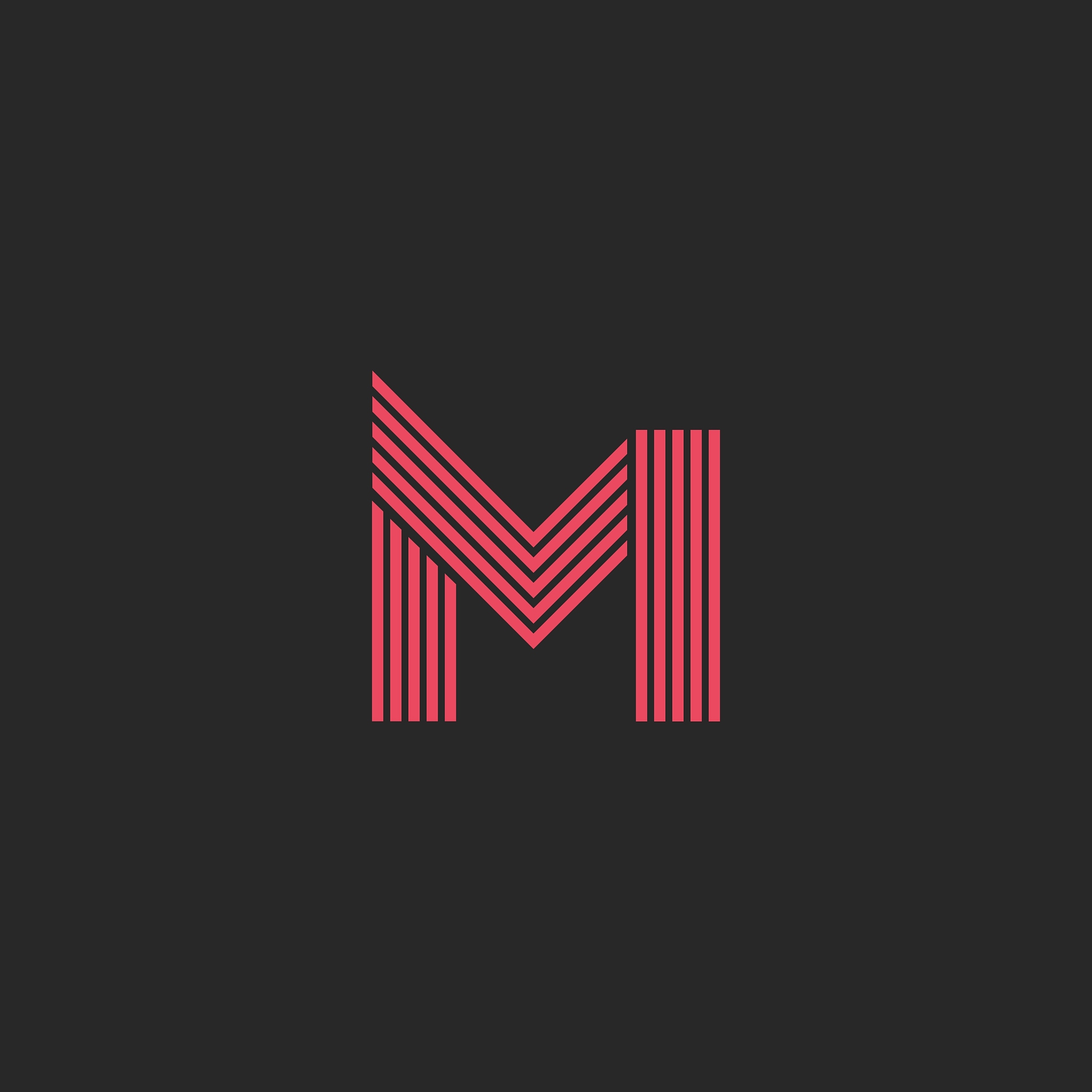 logo letter m monogram initial design element