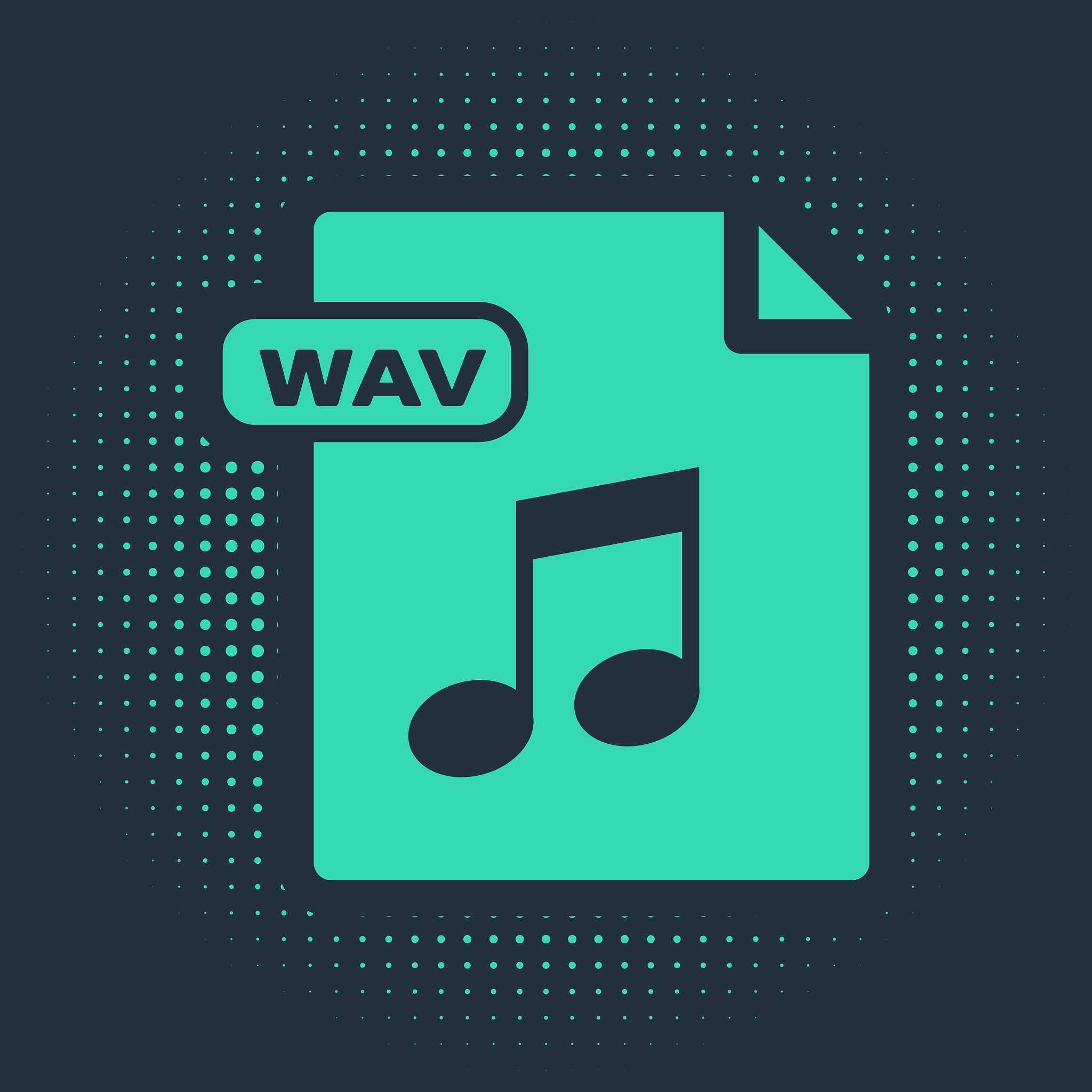 green wav file document download wav button icon