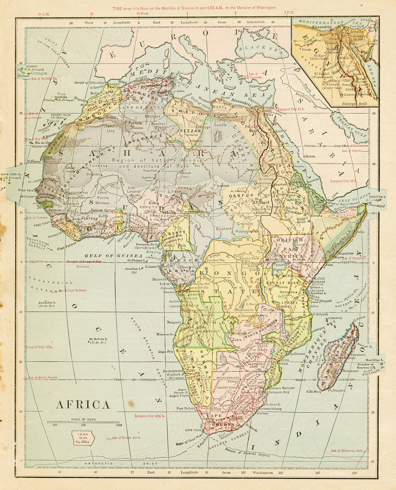map of africa 1899