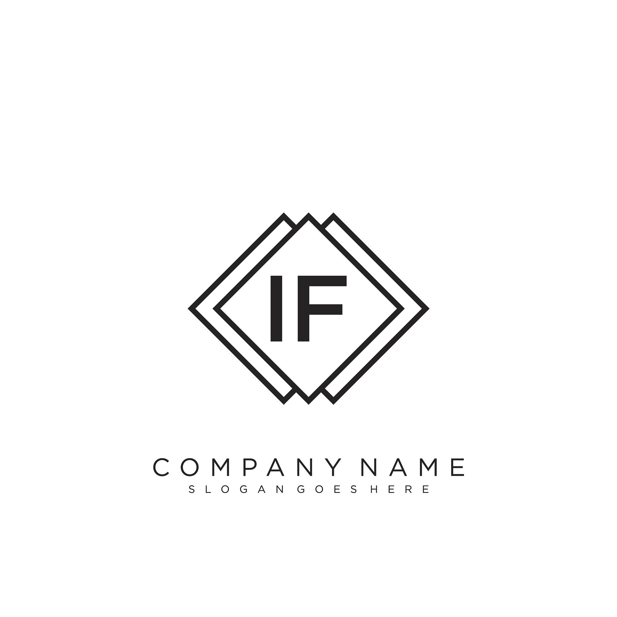 if initial handwriting logo design