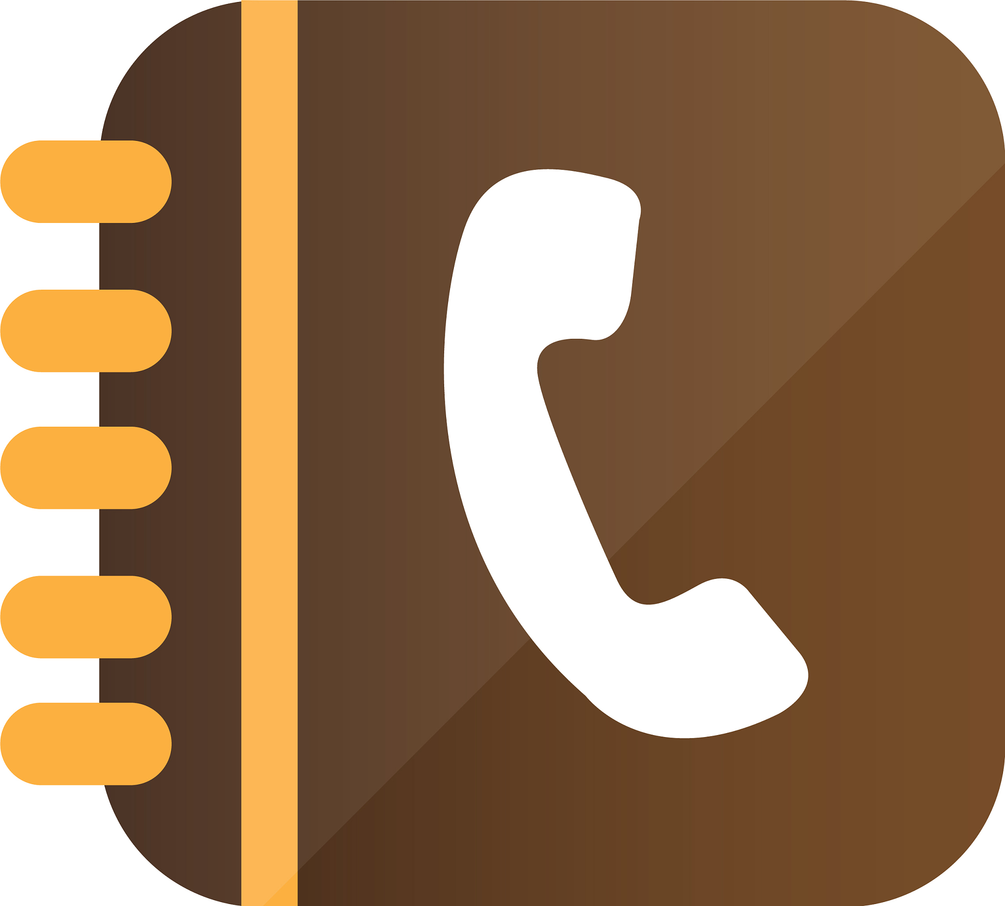 3d phone inside rings notebook