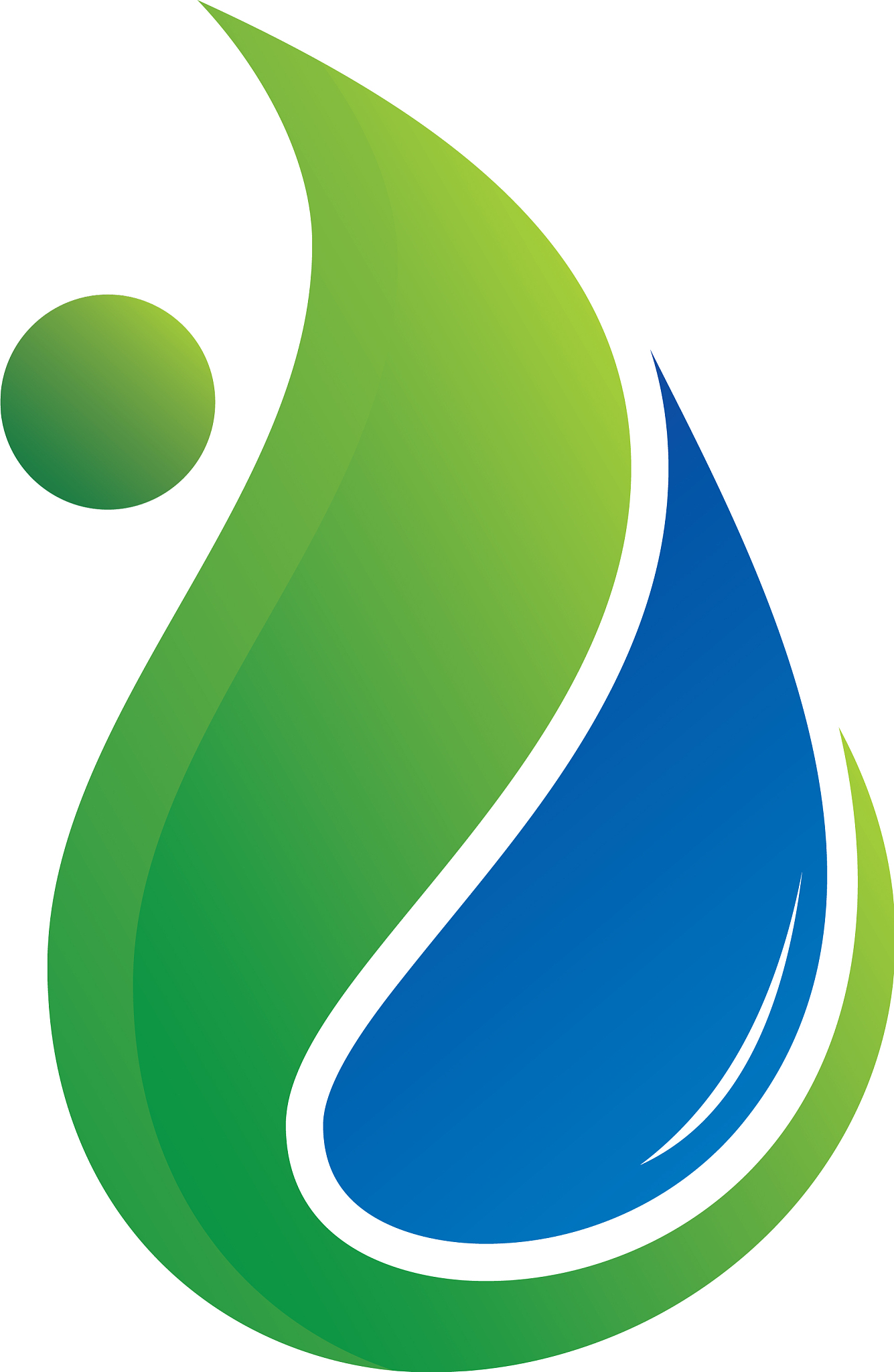 leaf water eco nature logo image