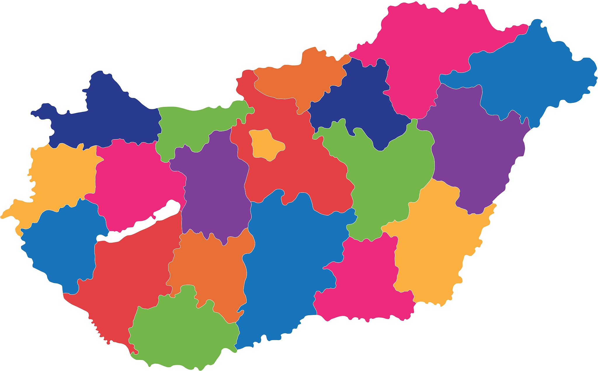 hungary map