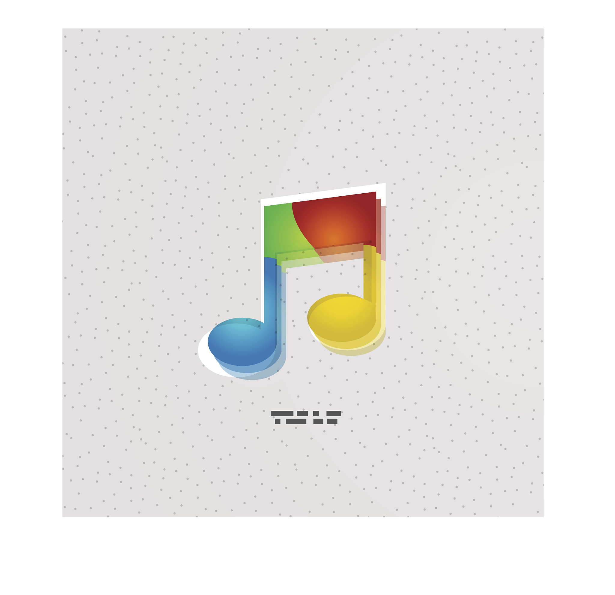 music note colorful concept
