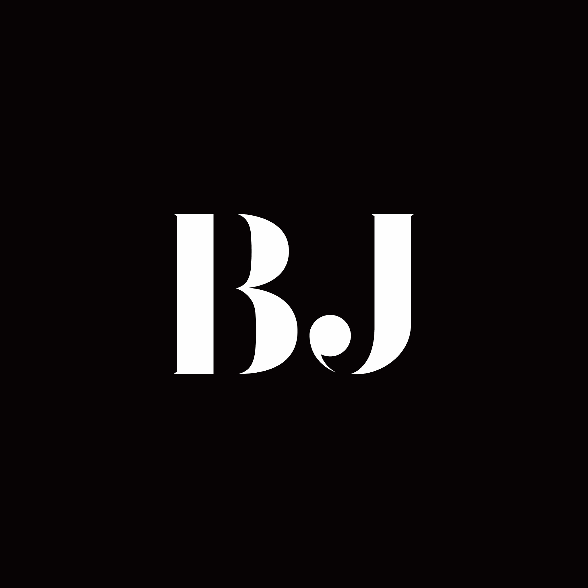 bj logo letter initial logo designs template