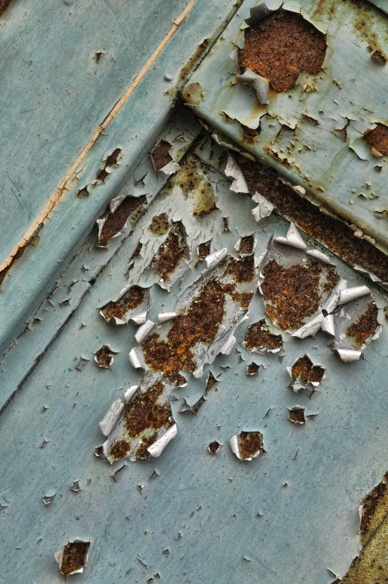 abstract peeling paint and rust