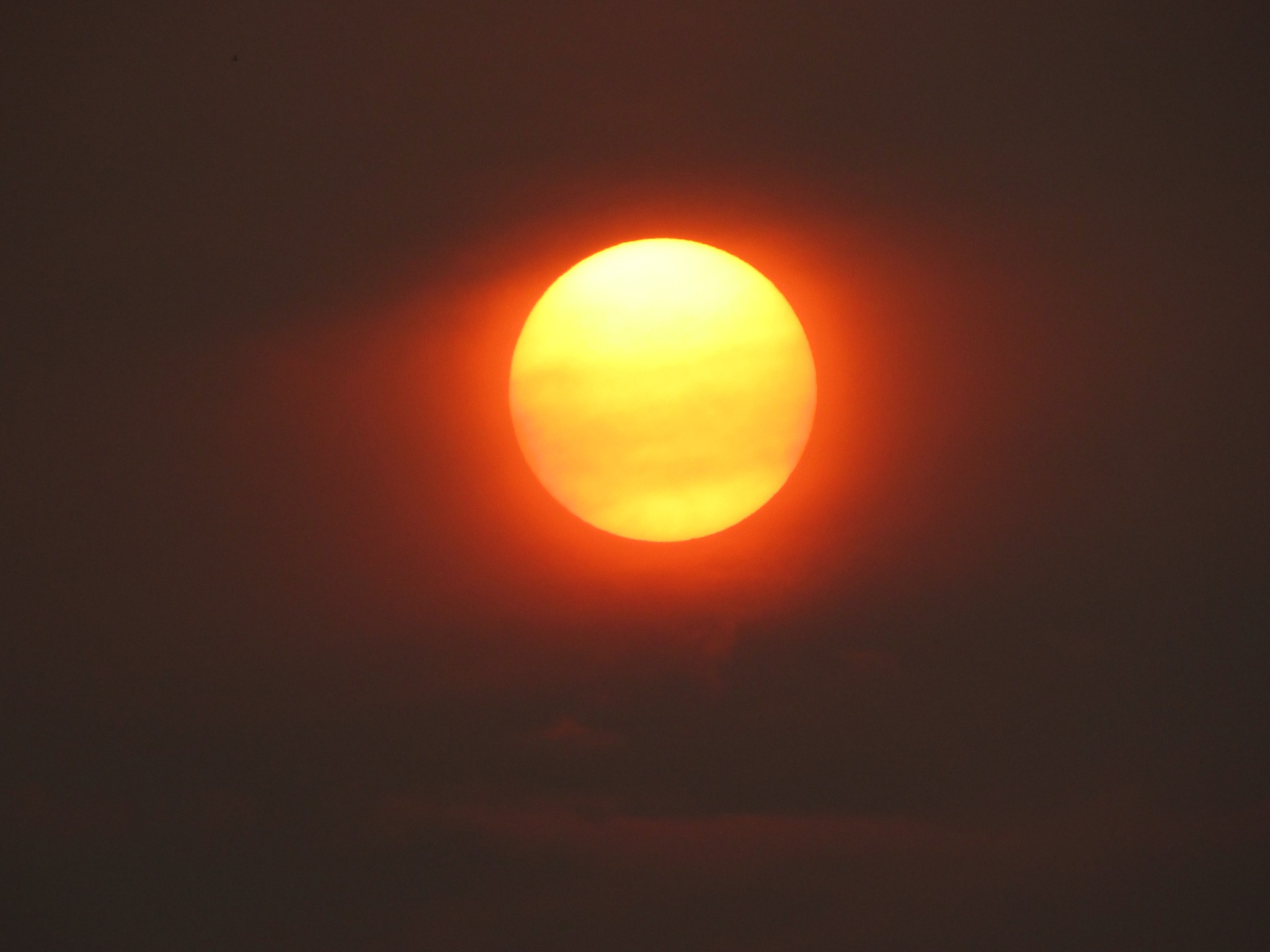 close up big sunset, big orange sun, beautiful scenic view of na