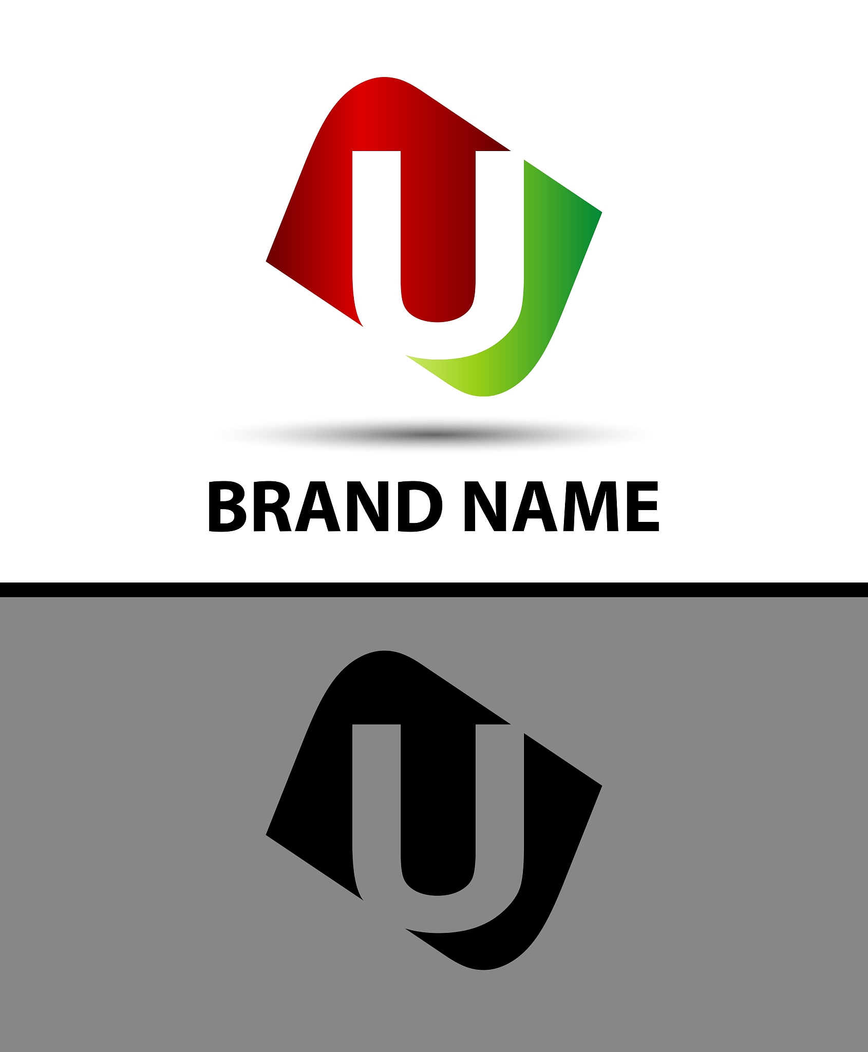 abstract icons based on the letter u