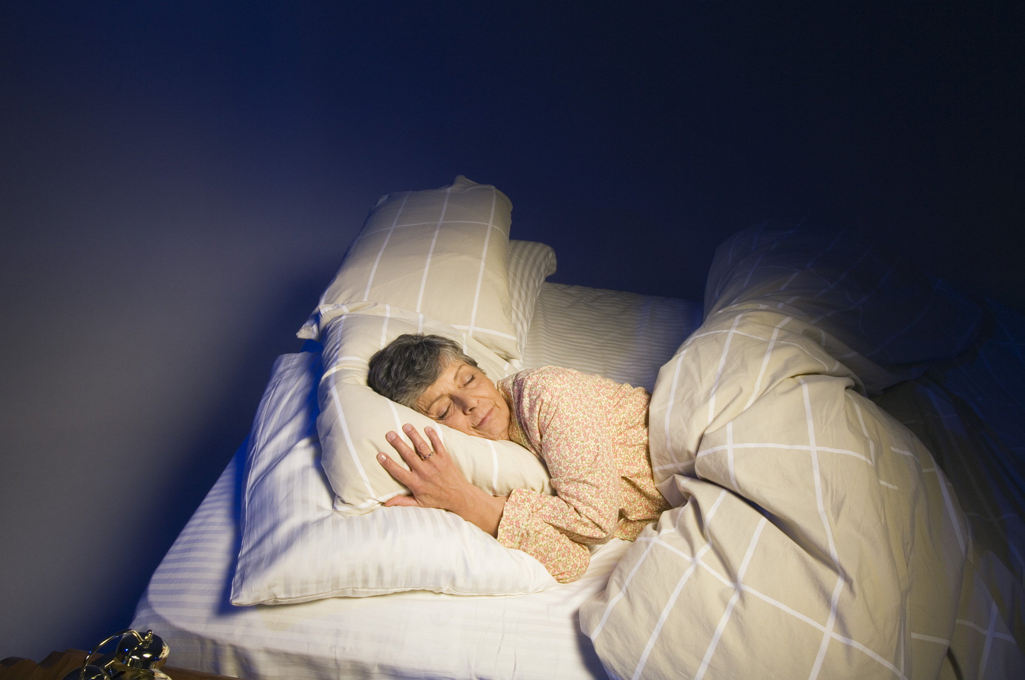 woman asleep in bed