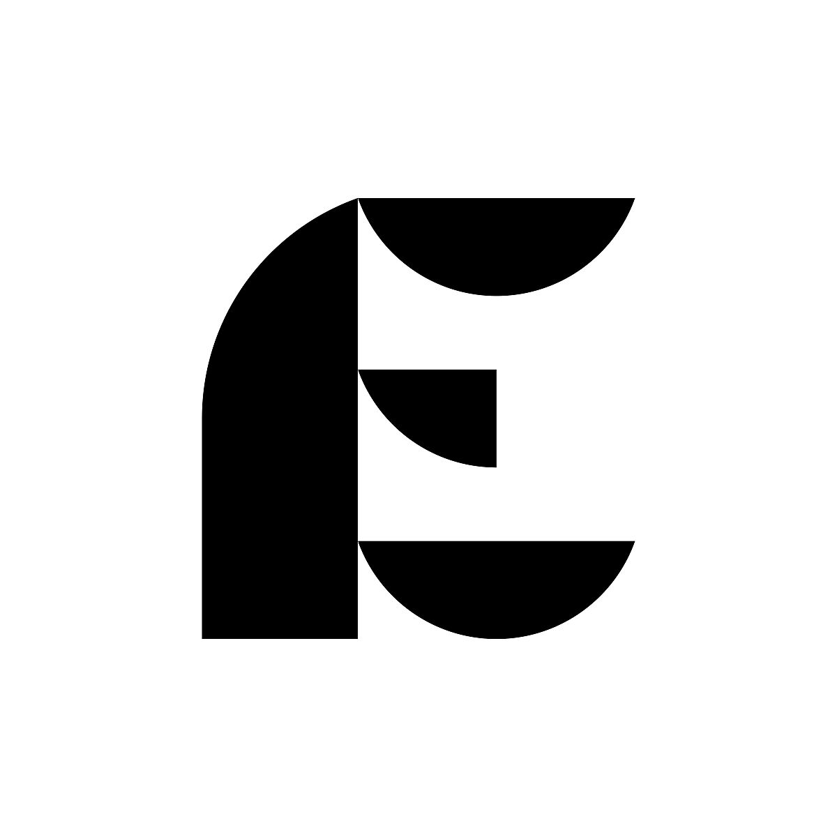 字母e的标志.图标设计
