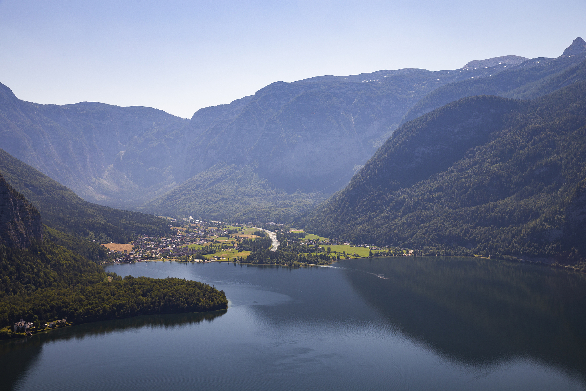 obertraun view from skywalk world heritage view point