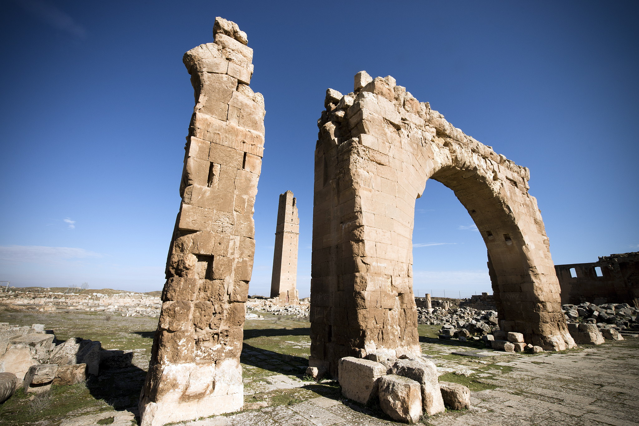 ruins of the university at harran, turkey