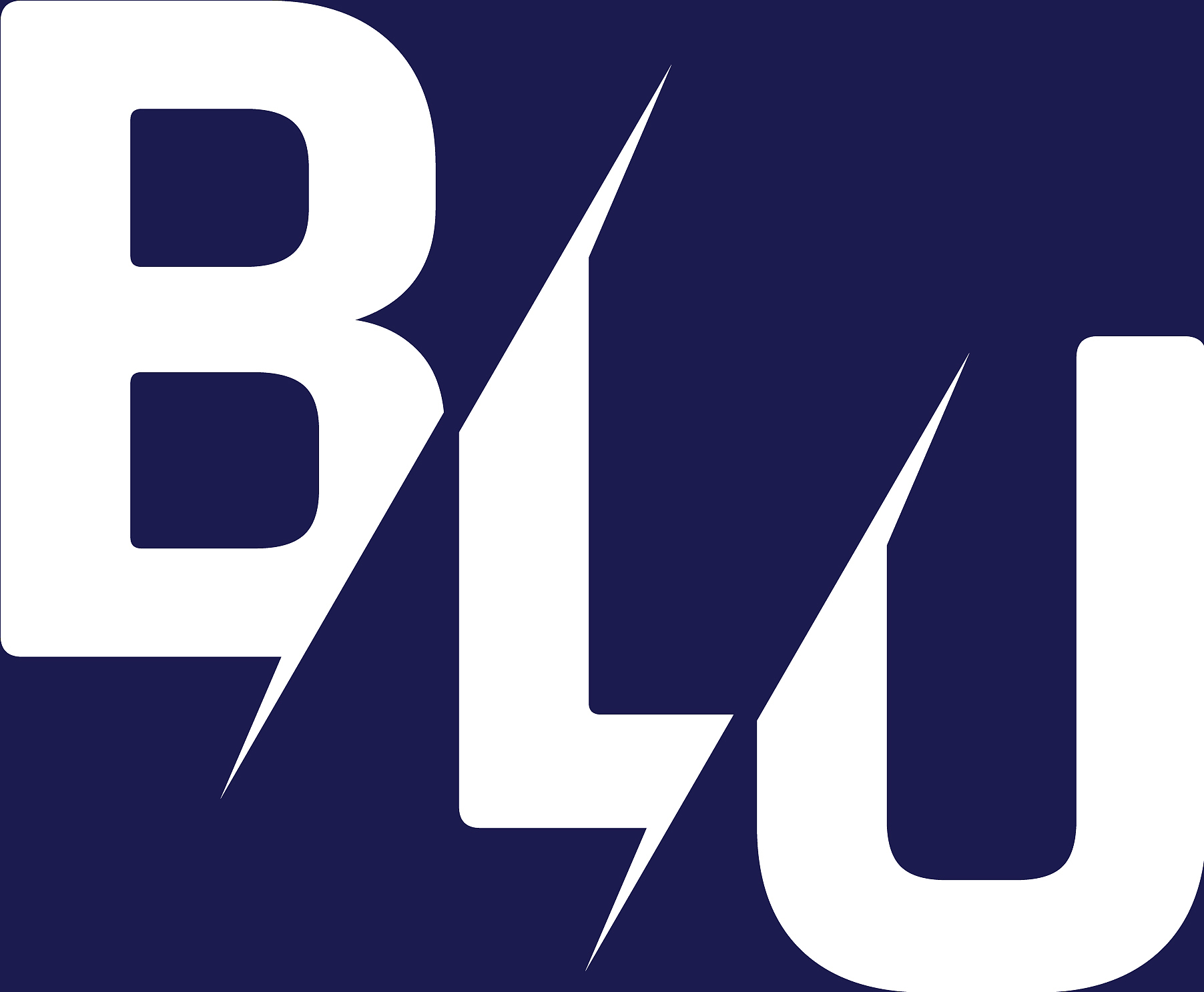 monogram letters initial logo design blu