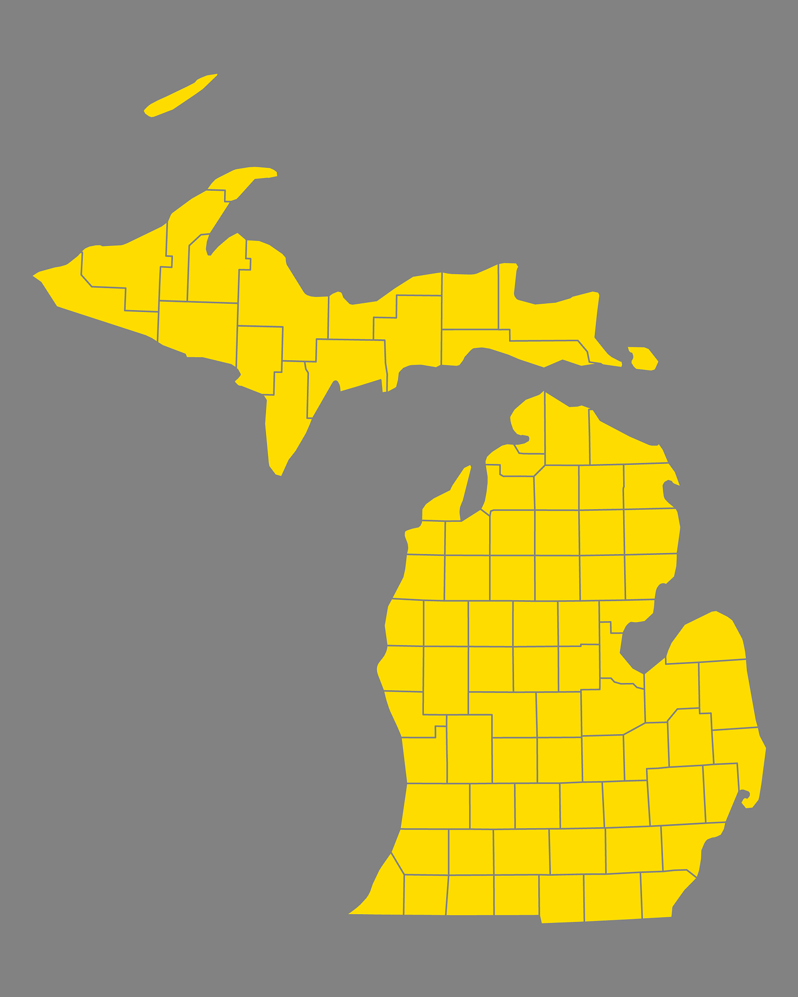 map of michigan