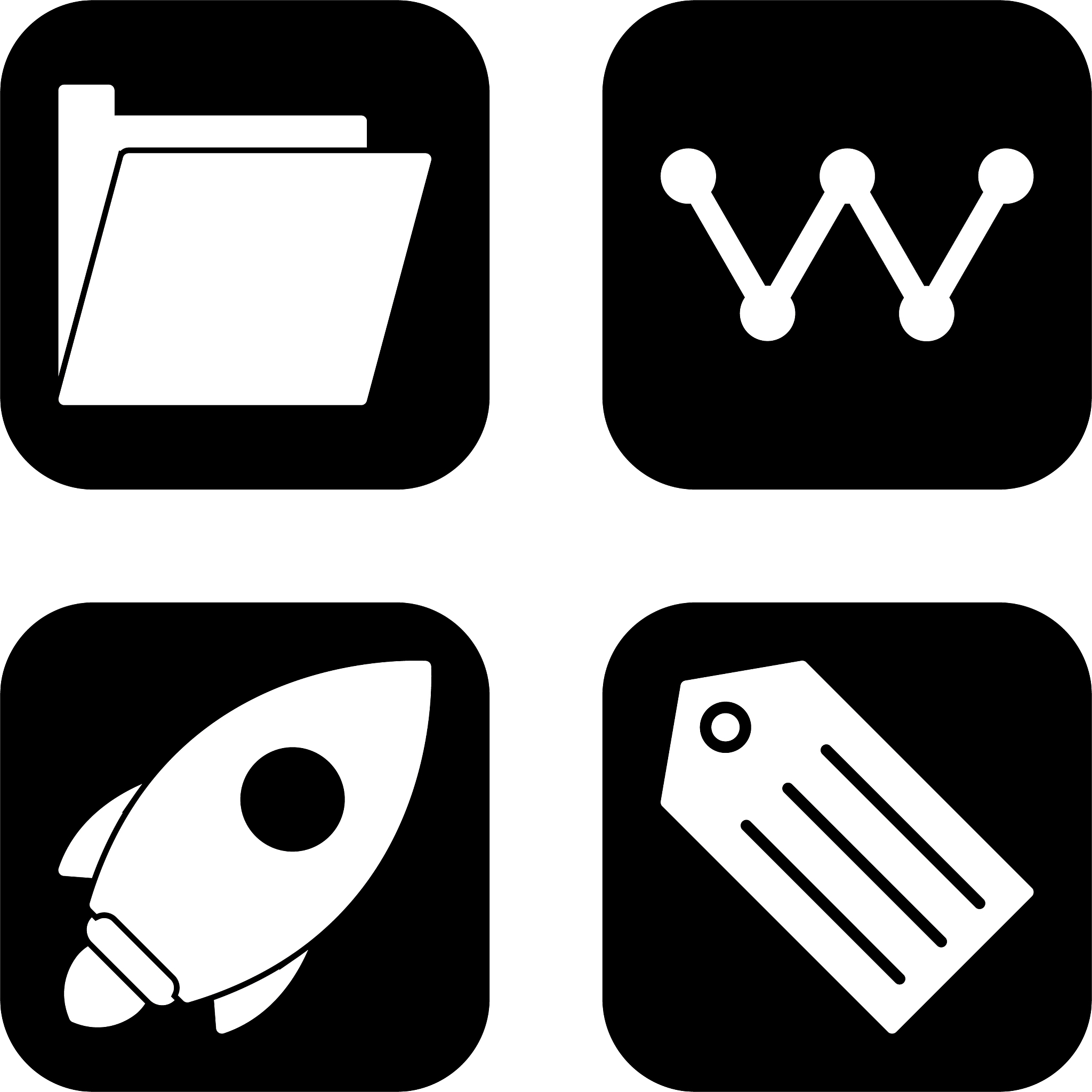 set of seo search engine optimization icons
