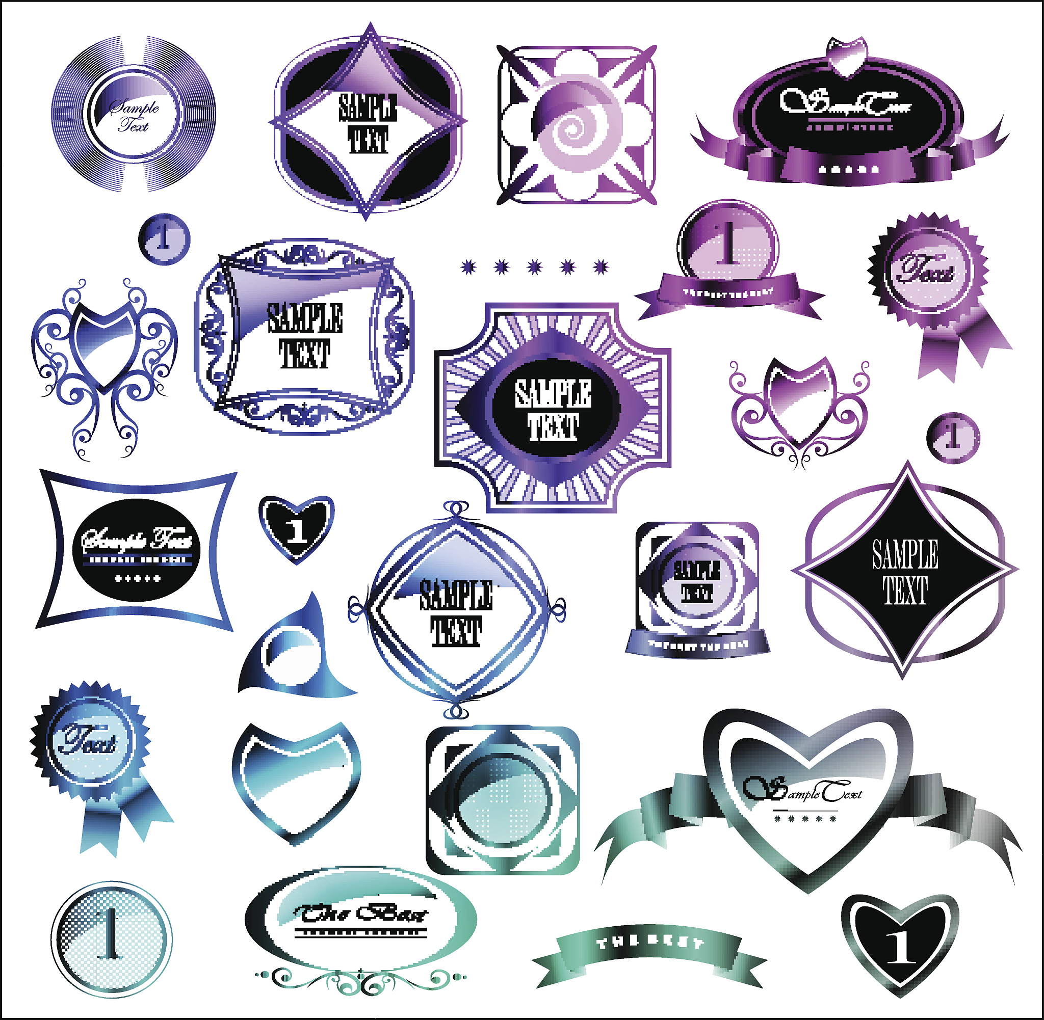 collection of retro premium quality