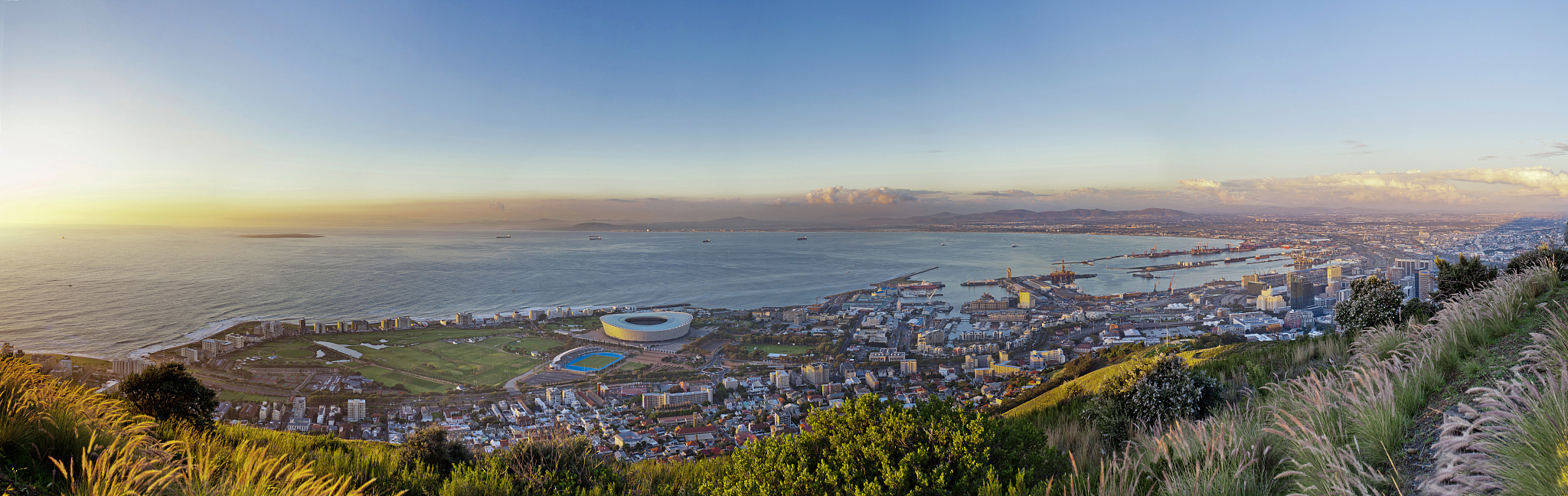 panoramic view of cape town