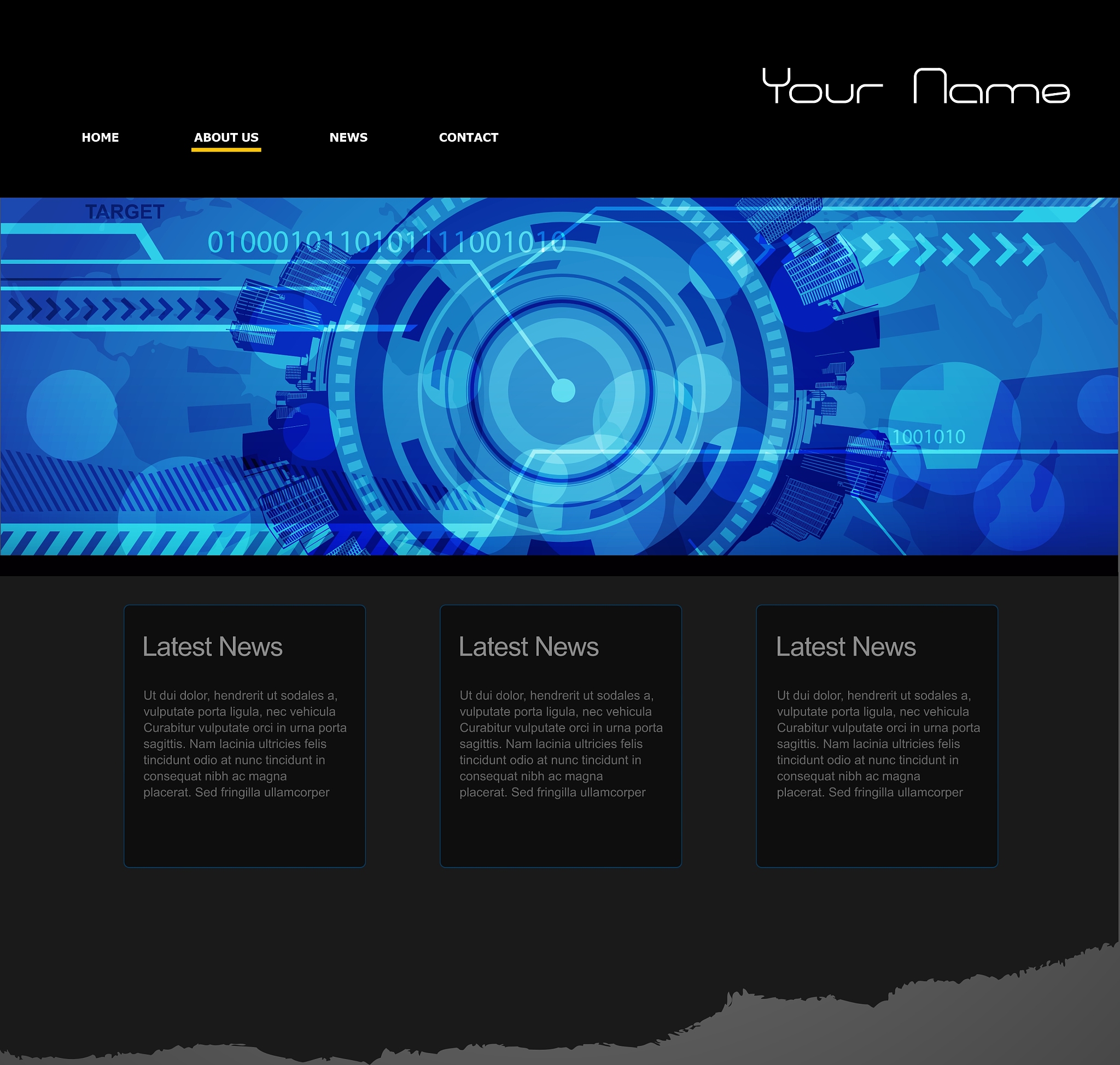 website template
